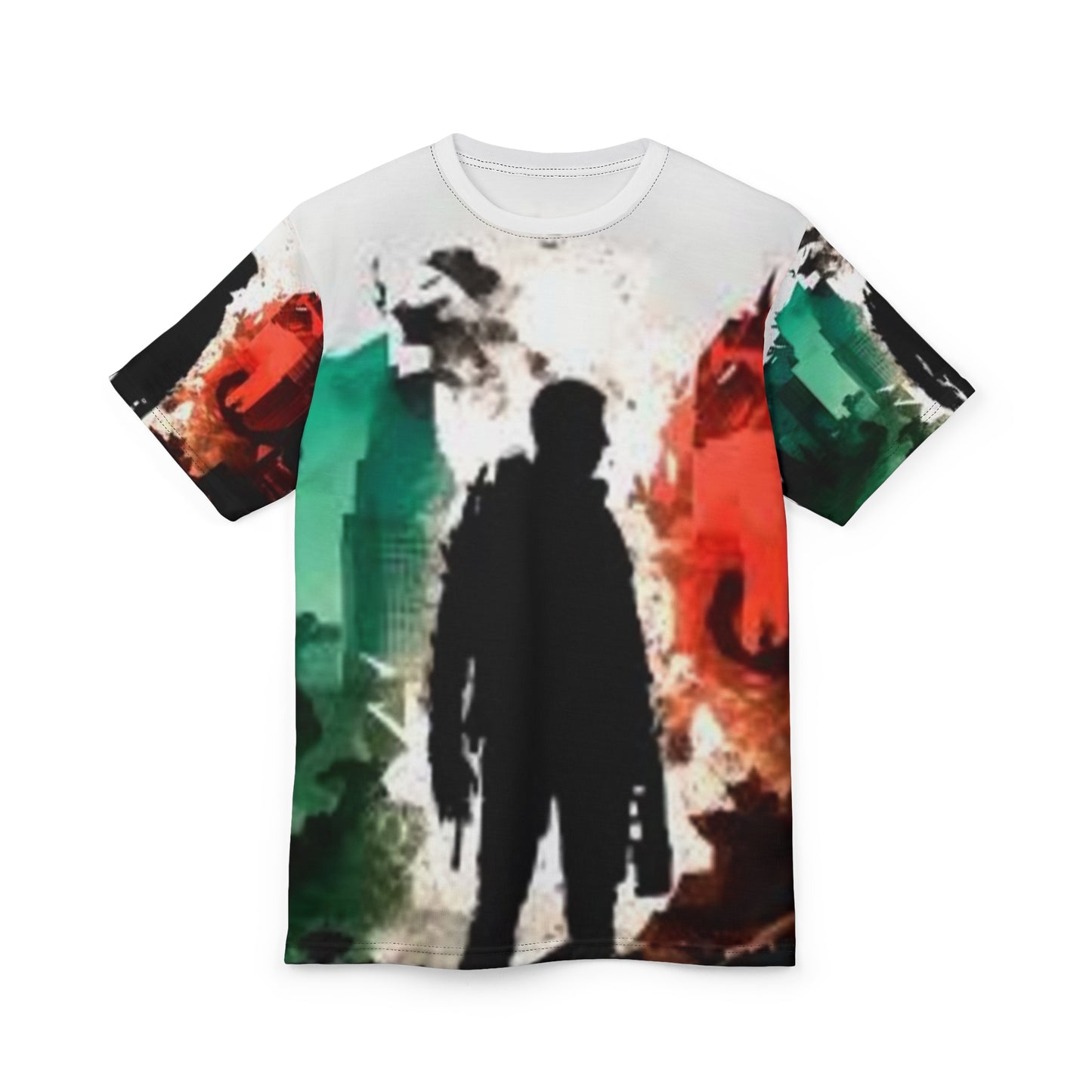 Bold Soldier Graphic Unisex Tee - Edgy Streetwear for Adventures