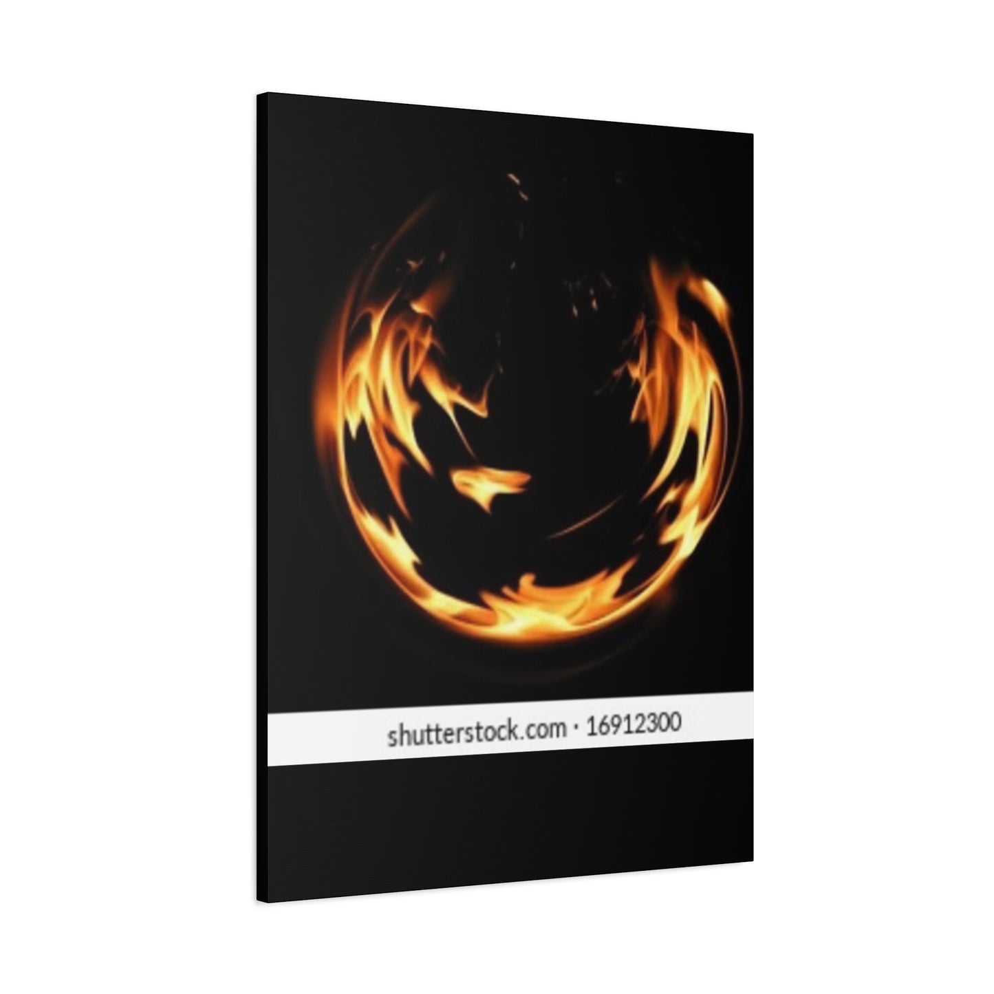 Fire Swirl Matte Canvas Art - Stretched 1.25" Gallery Wrap