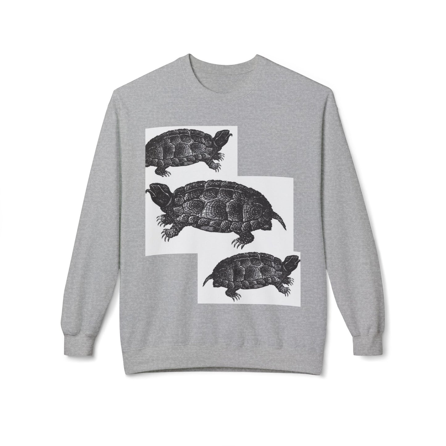 Cozy Turtle Graphic Sweatshirt - Unique Wildlife Apparel