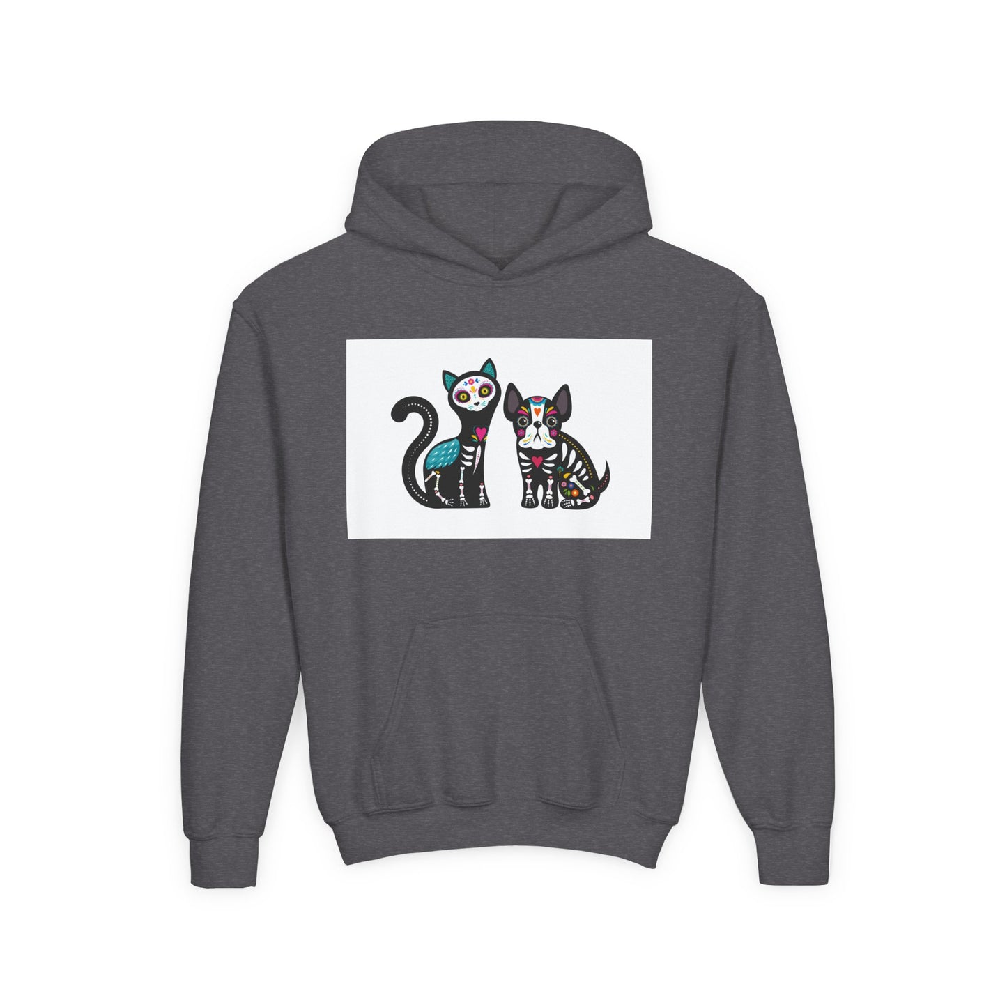 Fun Dino & Nature Youth Hoodie - Colorful Kids Sweatshirt