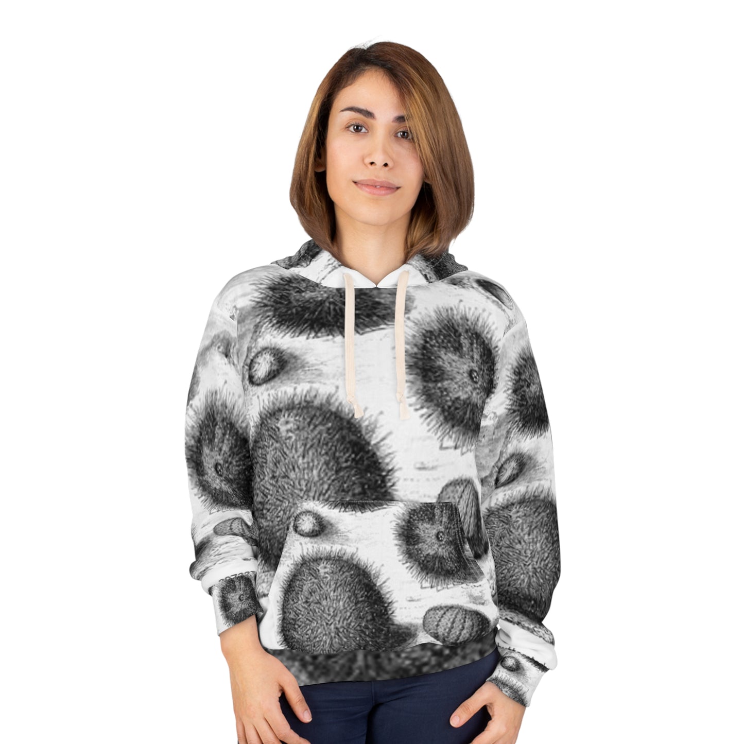 Artistic Unisex Pullover Hoodie - Abstract Microscopic Design