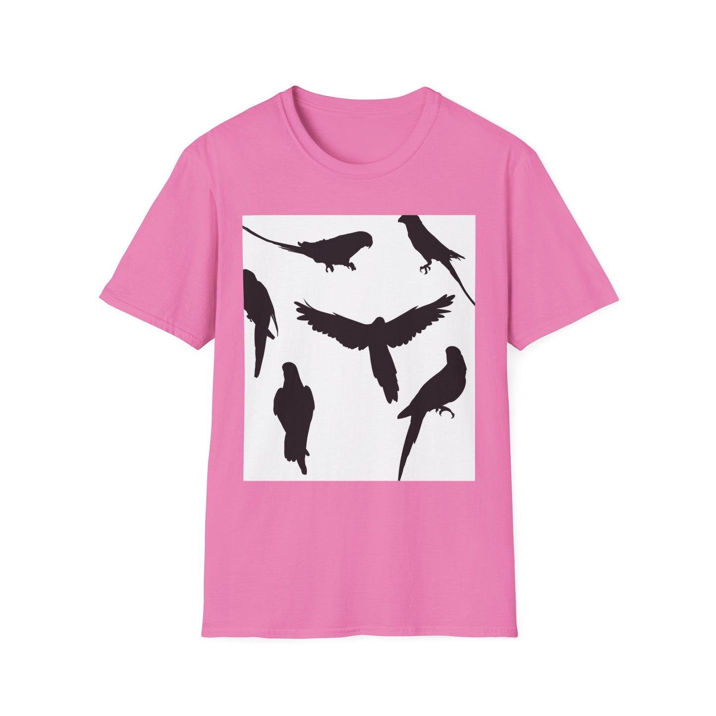 Minimalist Bird Silhouette Unisex Softstyle T-Shirt