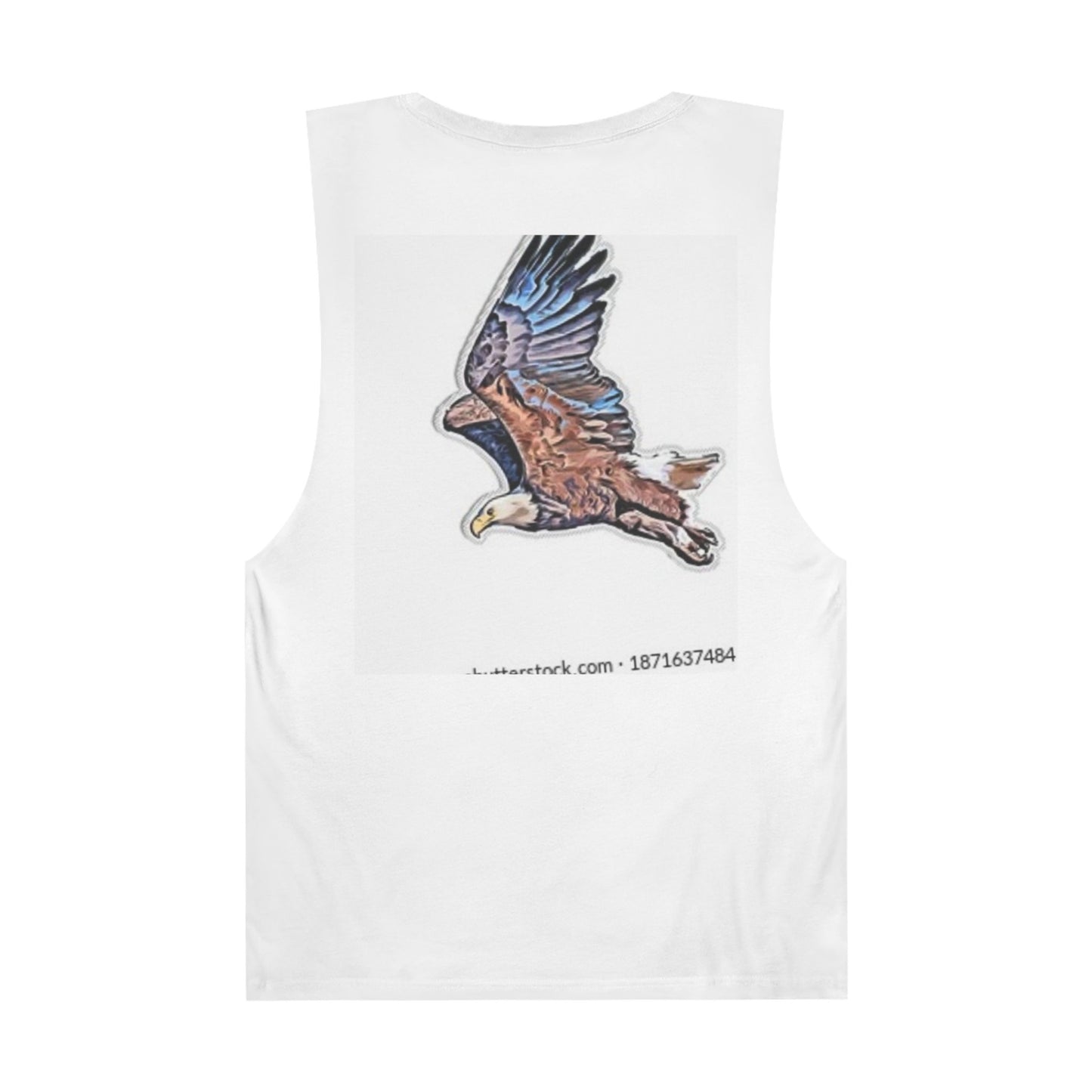 Unisex Artistic Spiderweb & Eagle Tank Top - Unique Graphic Sleeveless Tee for Nature Lovers