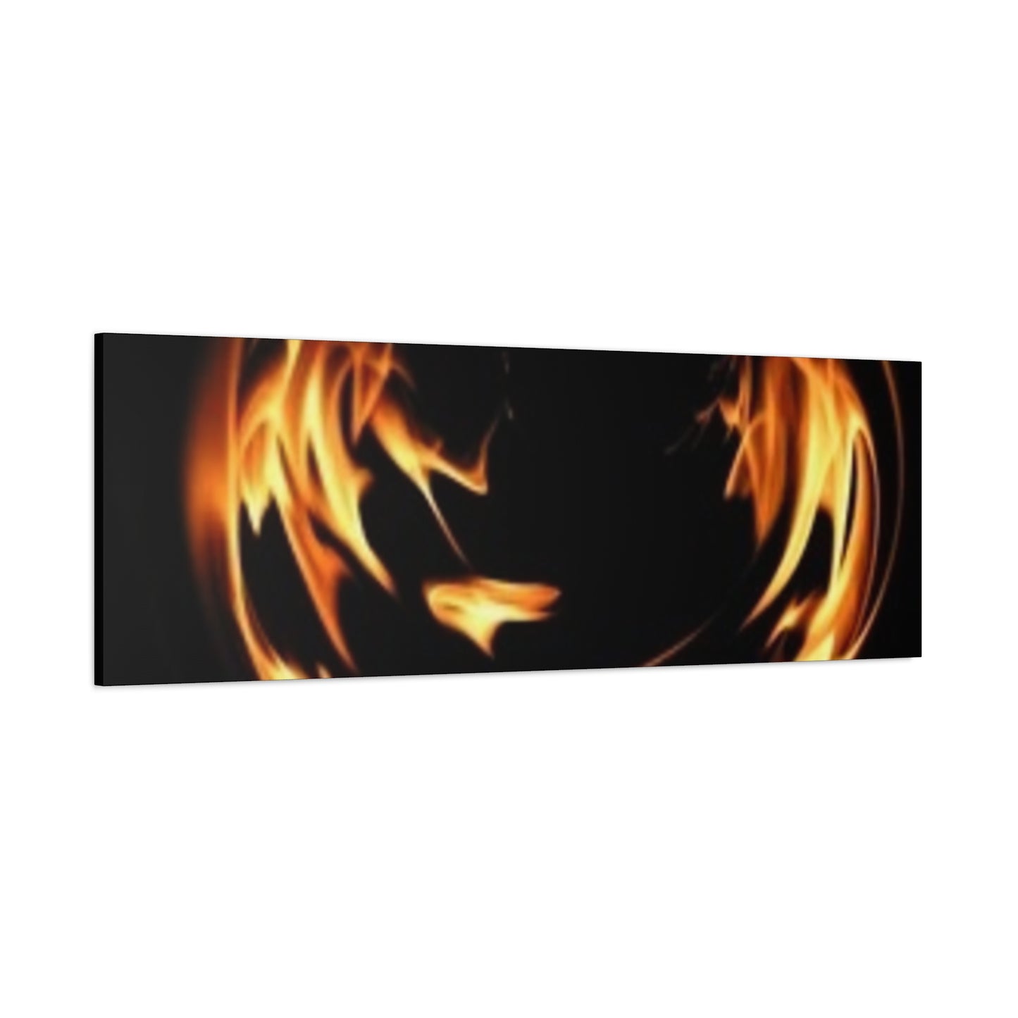 Fire Swirl Matte Canvas Art - Stretched 1.25" Gallery Wrap