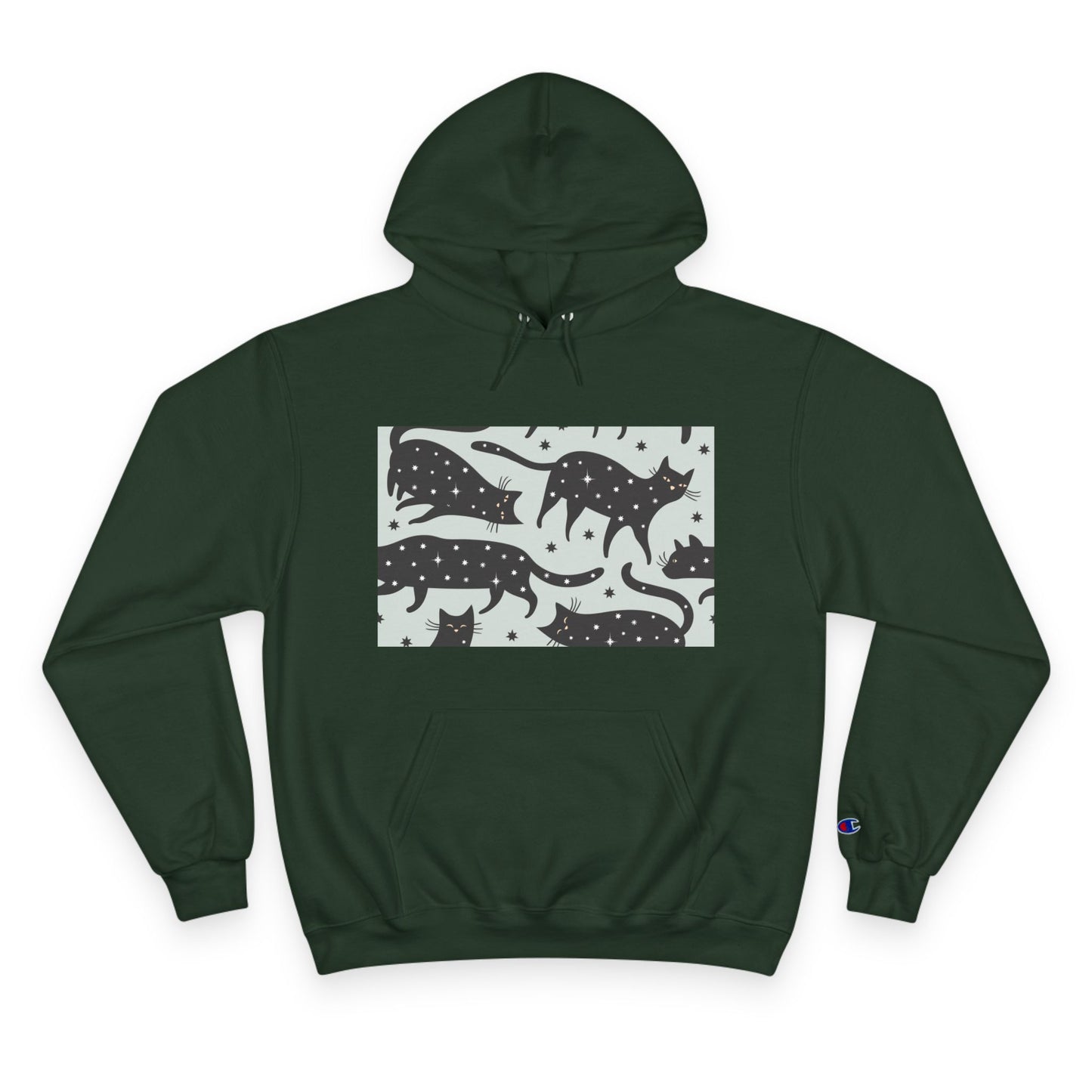 Cozy Cat Champion Hoodie - Perfect for Cat Lovers