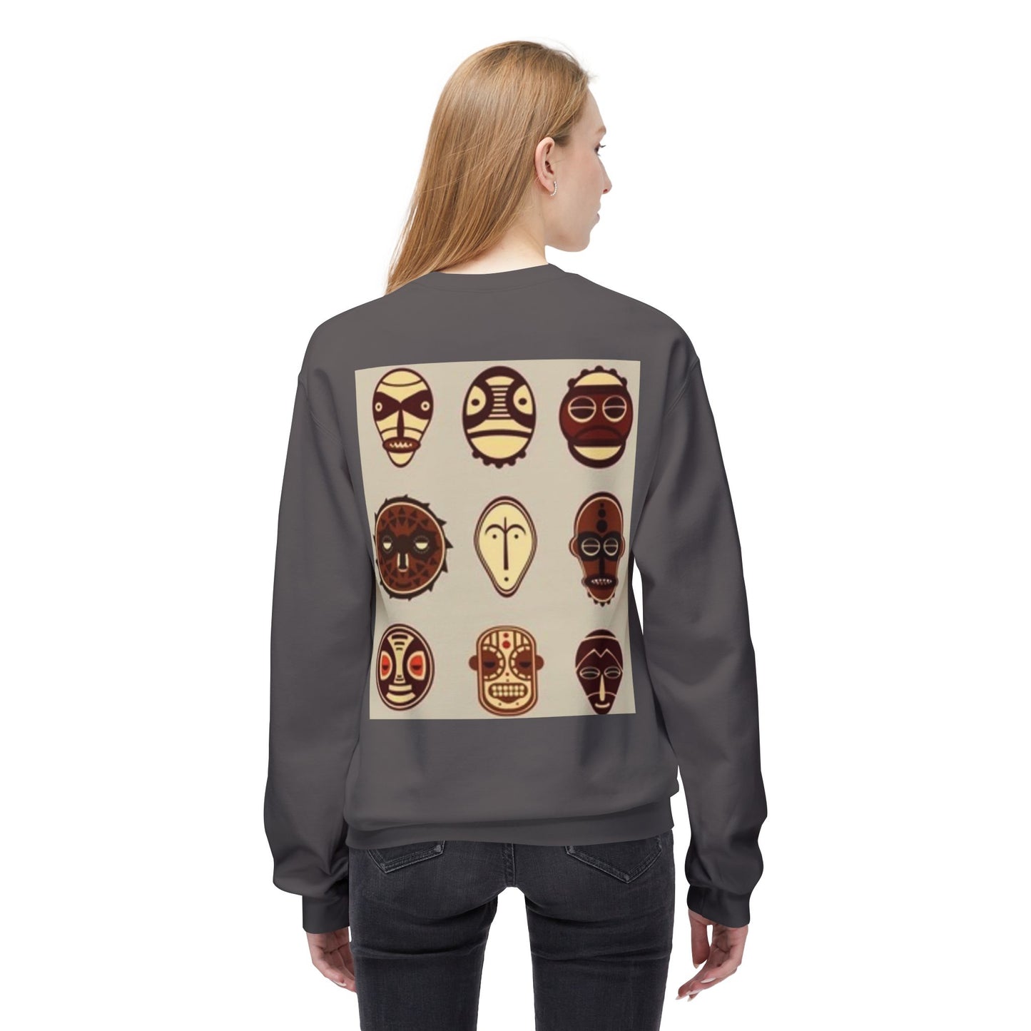 Artistic Horse Illustration Fleece Crewneck Sweatshirt - Unisex