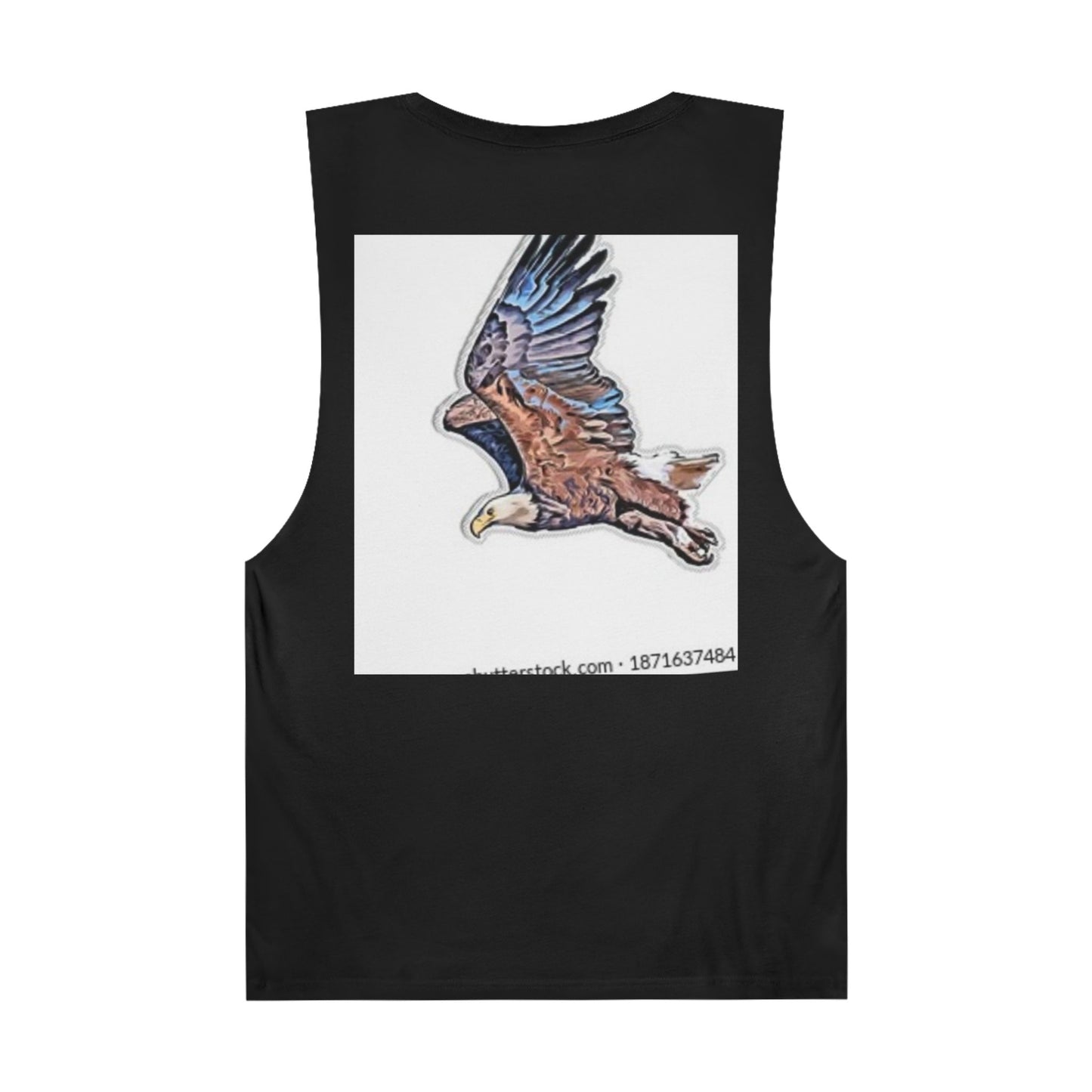 Unisex Artistic Spiderweb & Eagle Tank Top - Unique Graphic Sleeveless Tee for Nature Lovers
