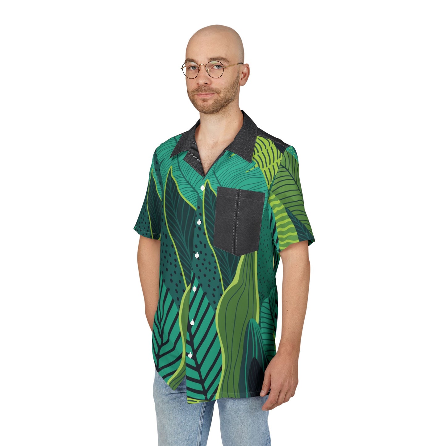 Tropical Vibes Unisex Hawaiian Button-Down Shirt - Perfect for Summer Adventures