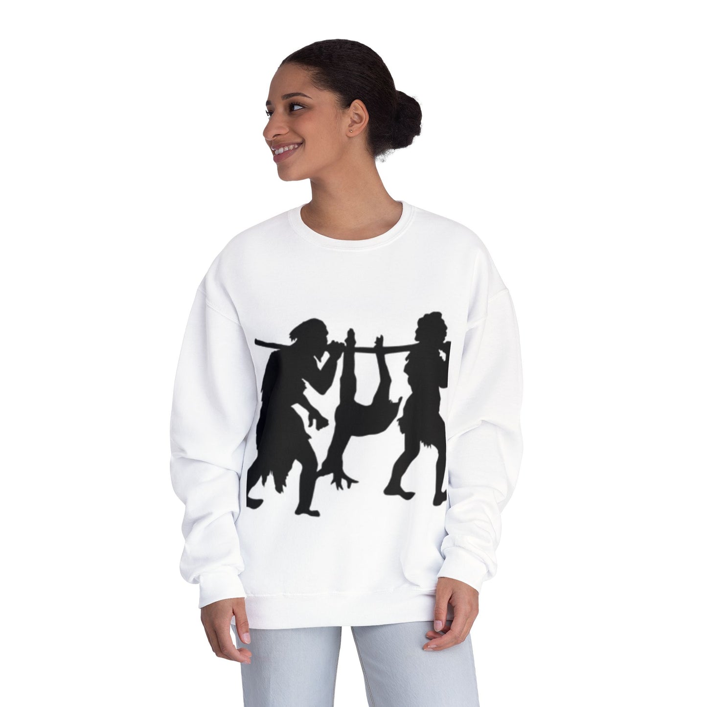 Caveman Humor Unisex Crewneck Sweatshirt - Fun Graphic Design