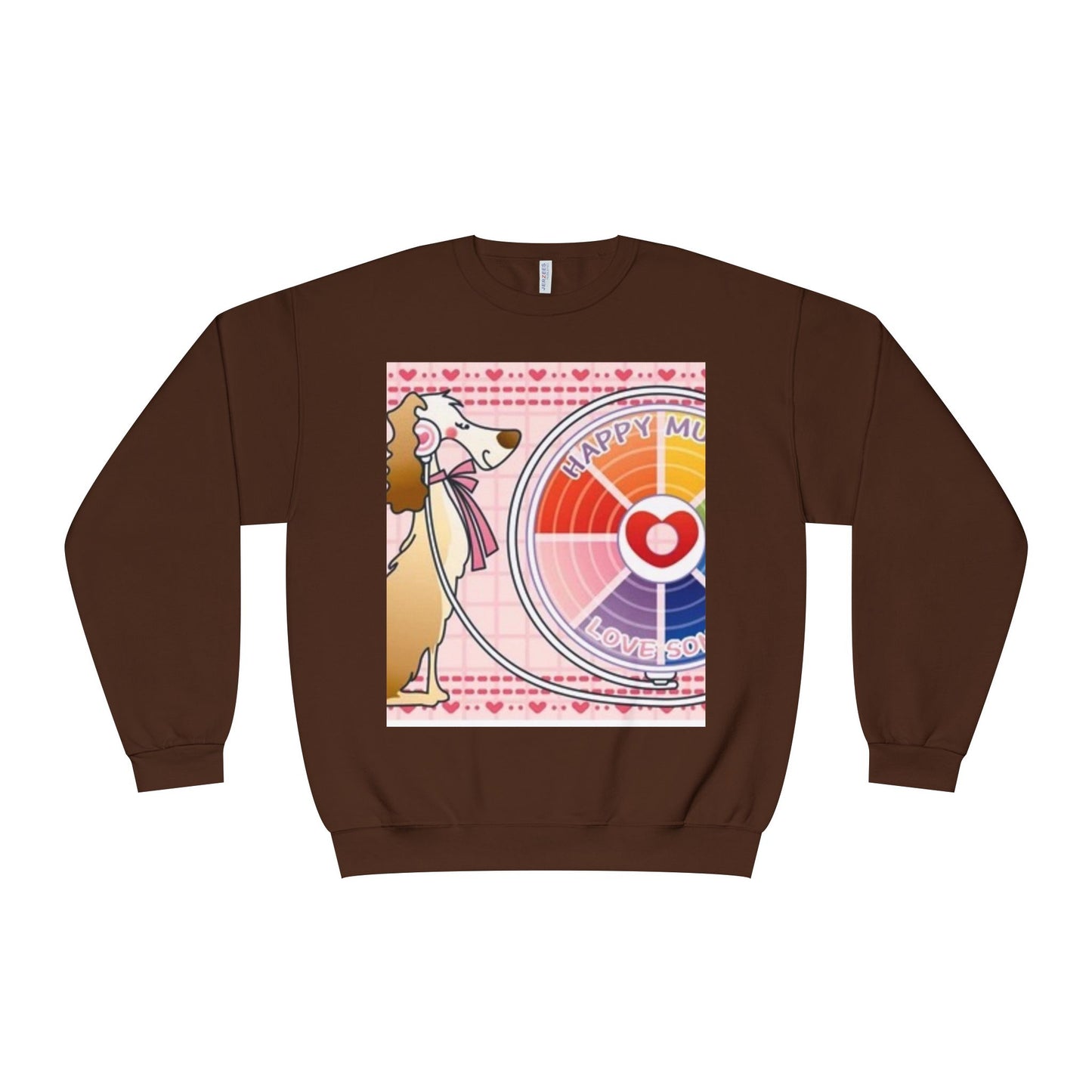 Happy Mood Love Sound Unisex Crewneck Sweatshirt
