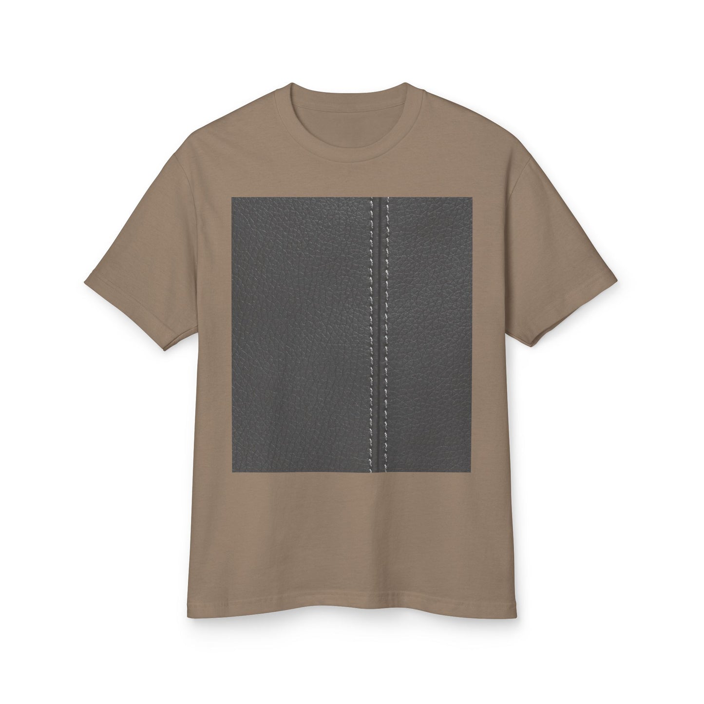 Stylish Texture Unisex Heavyweight Tee - Unique Fur & Leather Design