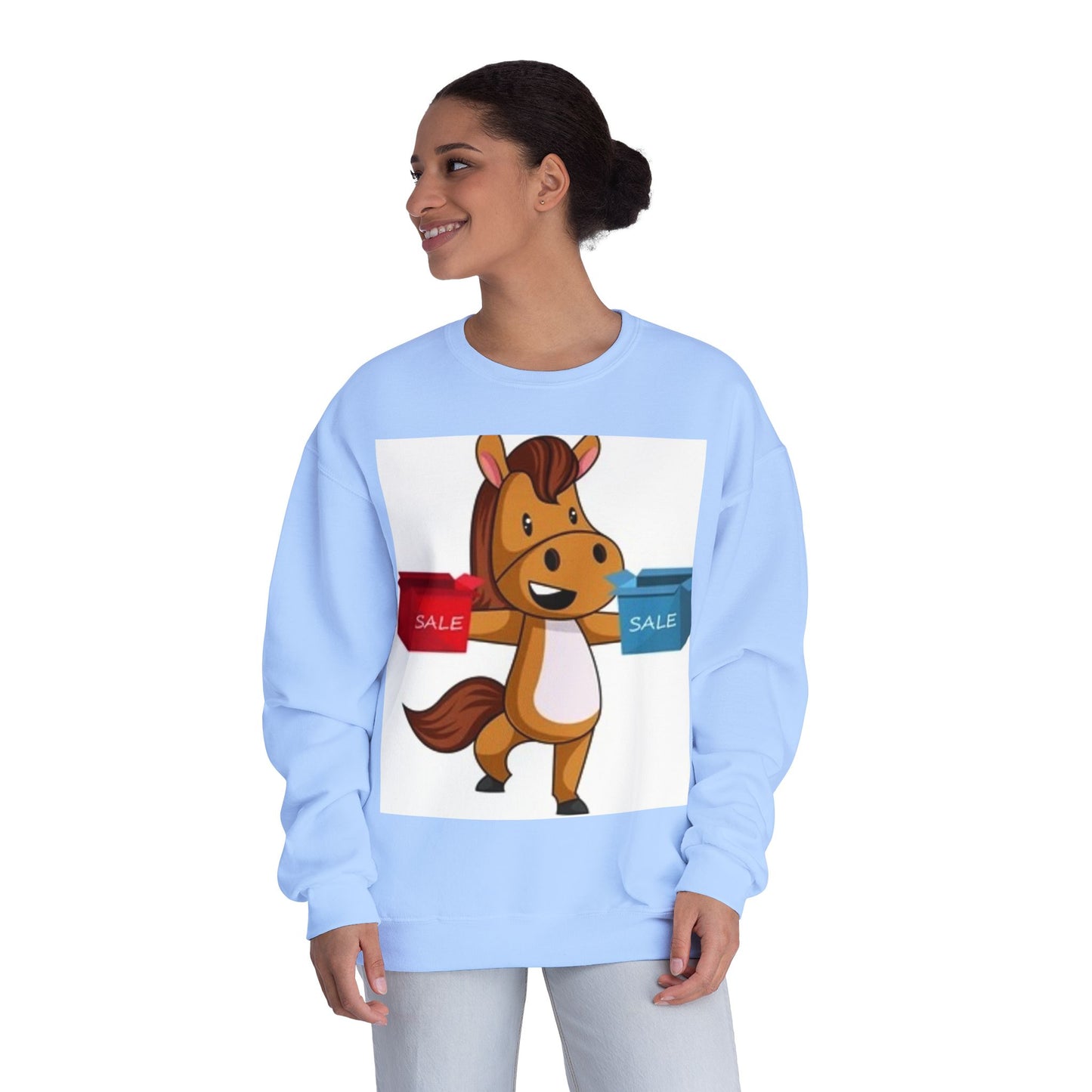Funny Horse Sale Crewneck Sweatshirt | Unisex NuBlend®
