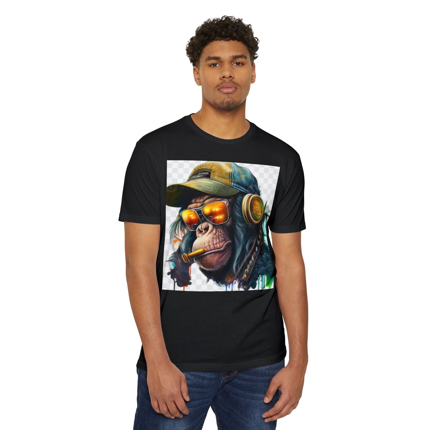 Cool Monkey Graphic Unisex T-Shirt - Perfect for Music Lovers