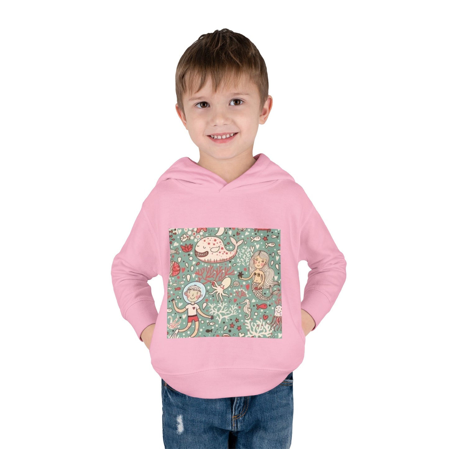 Whimsical Ocean Adventure Toddler Hoodie