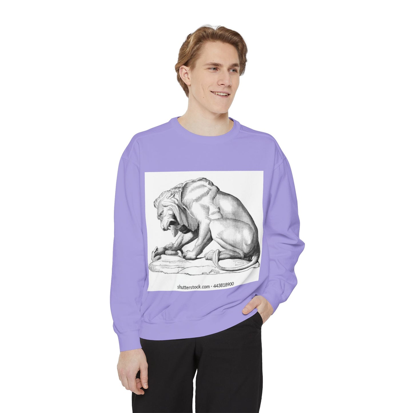 Artistic Lion Graphic Unisex Sweatshirt - Cozy & Stylish