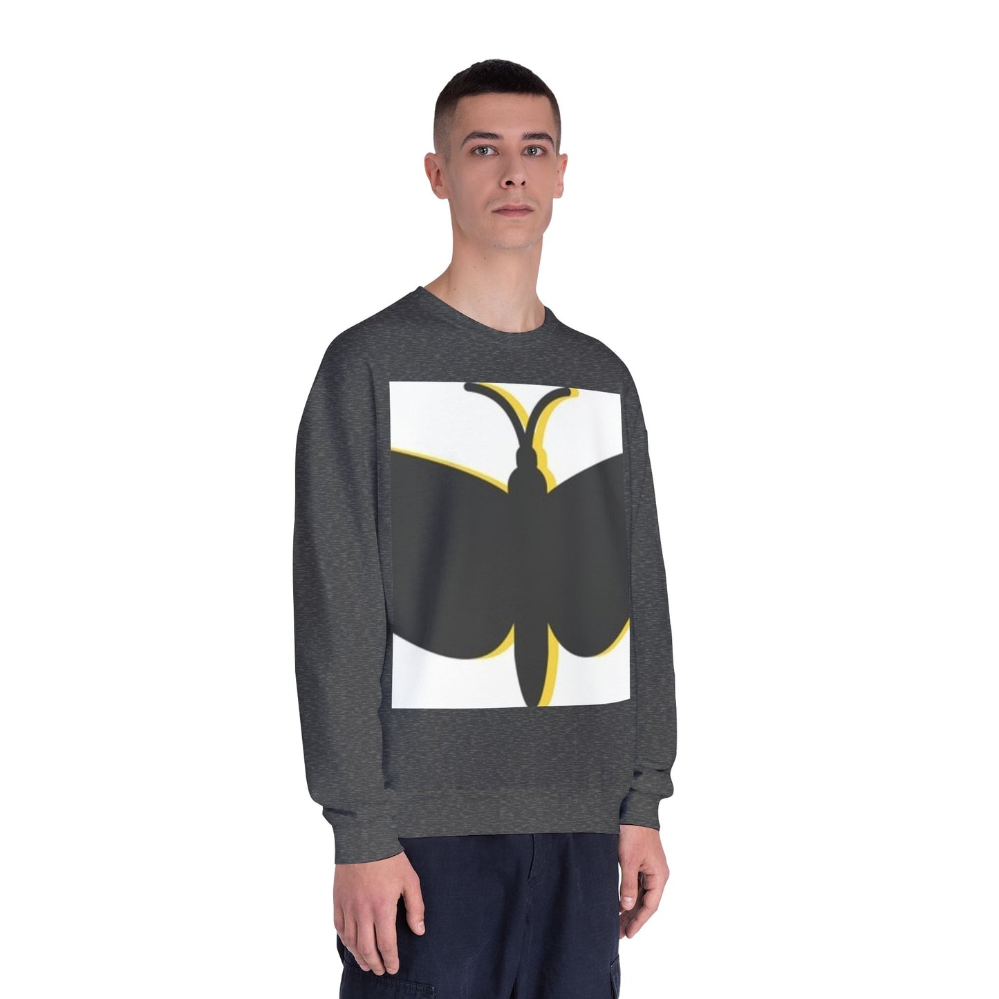 Butterfly Emblem Unisex Sweatshirt - Cozy Style for Nature Lovers