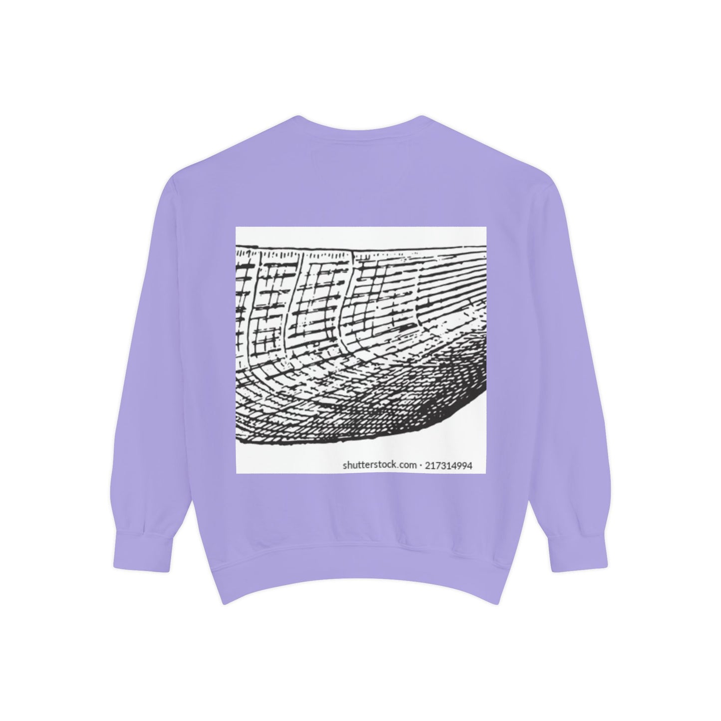 Graphic Unisex Garment-Dyed Sweatshirt | Nautical Design for Ocean Lovers