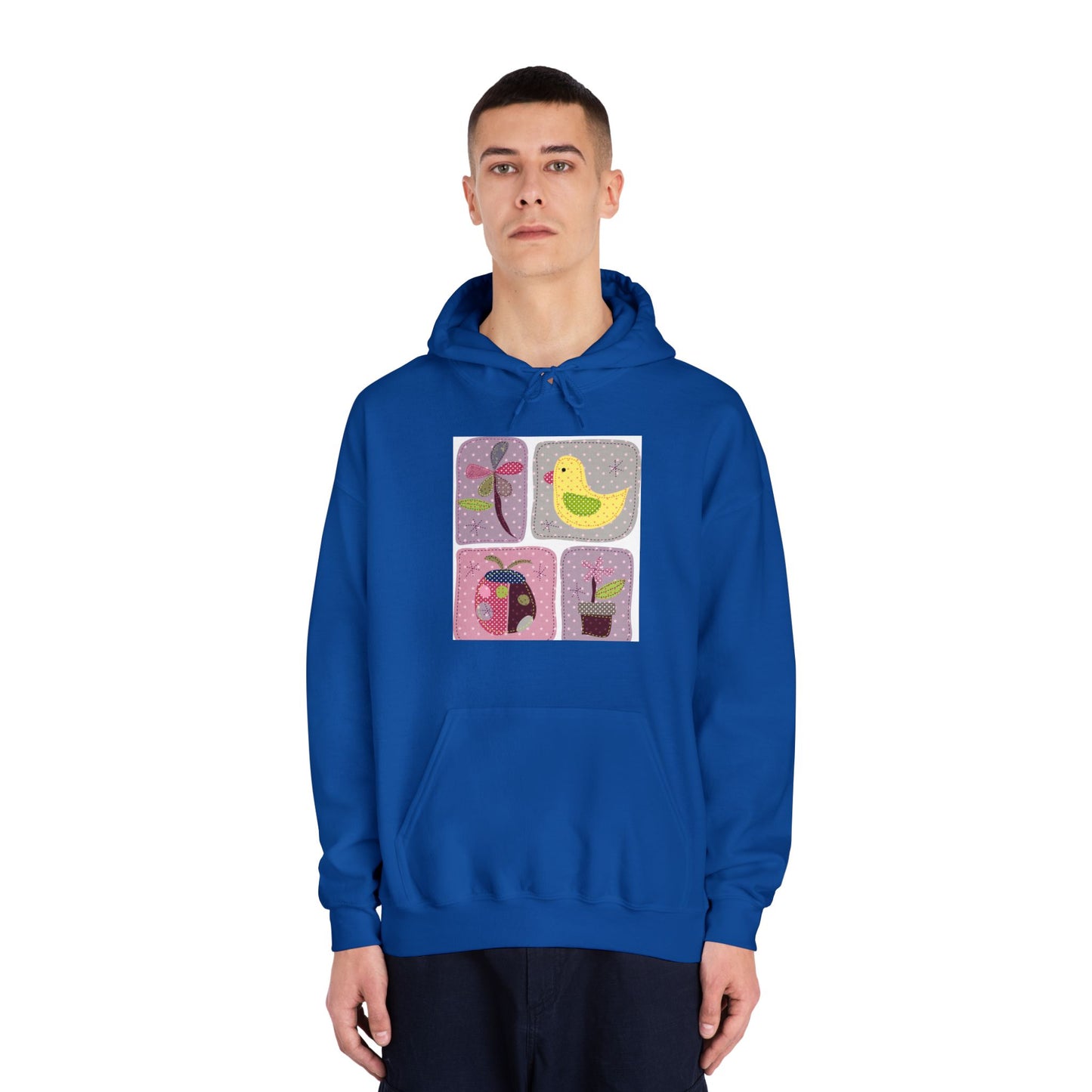 Cozy Unisex Hooded Sweatshirt with Floral Design - Perfect for Spring Celebrations