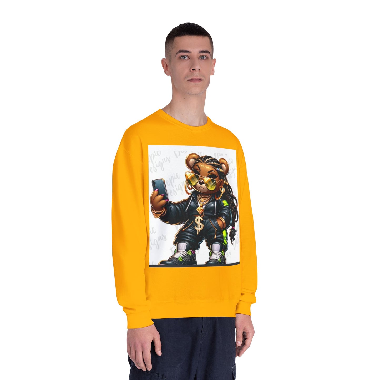 Street Style Bear Crewneck Sweatshirt - Unisex Urban Fashion