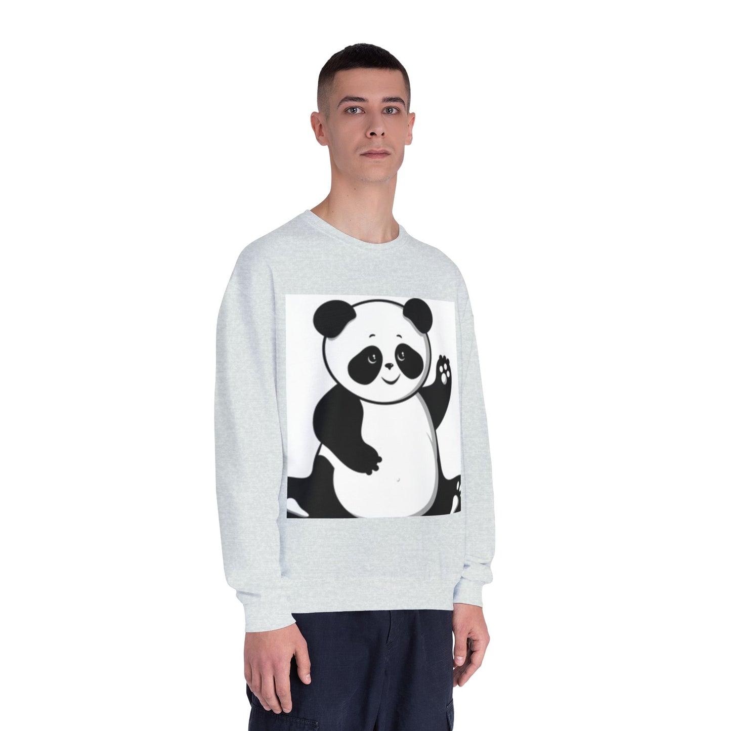 Cute Panda Unisex Crewneck Sweatshirt - Cozy Casual Wear for Animal Lovers