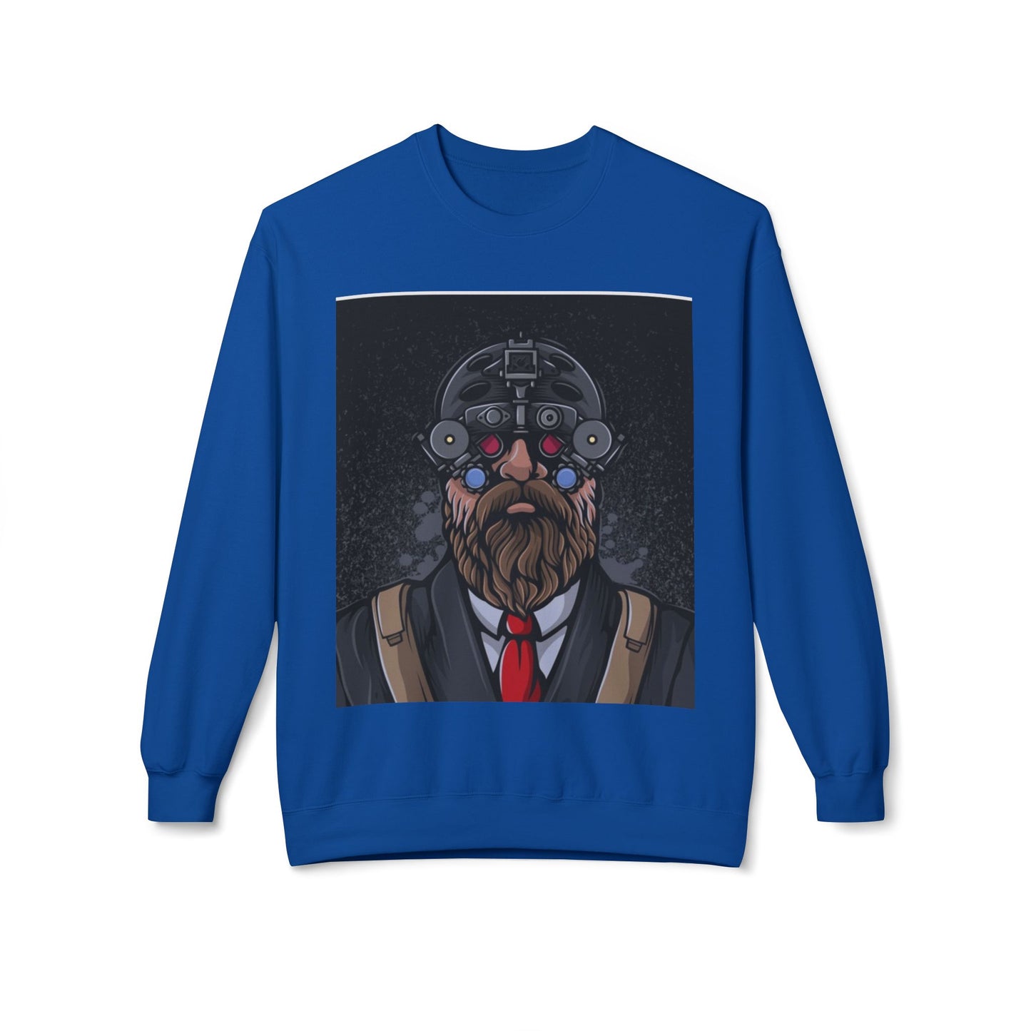 Bearded Tech Enthusiast Crewneck Sweatshirt