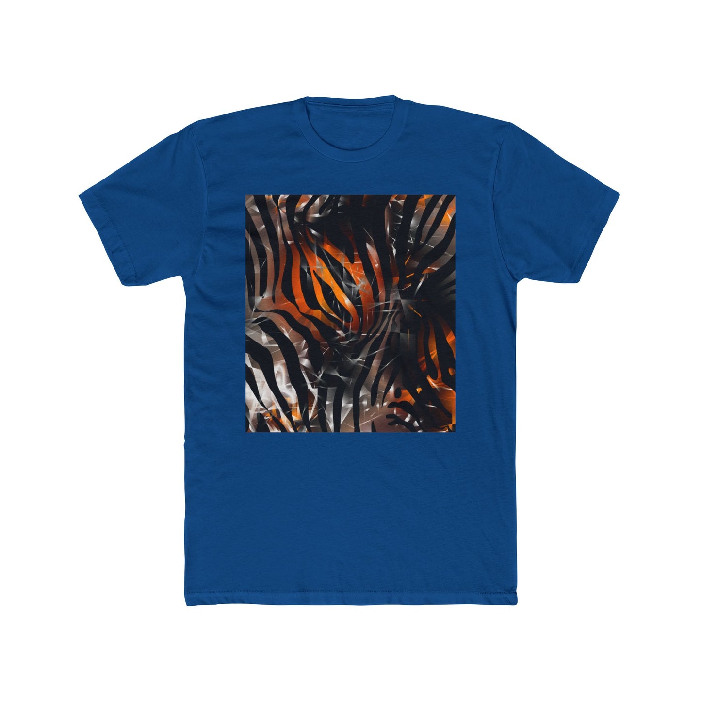 Abstract Jungle Unisex Cotton Crew Tee - Trendy Graphic Shirt for Nature Lovers
