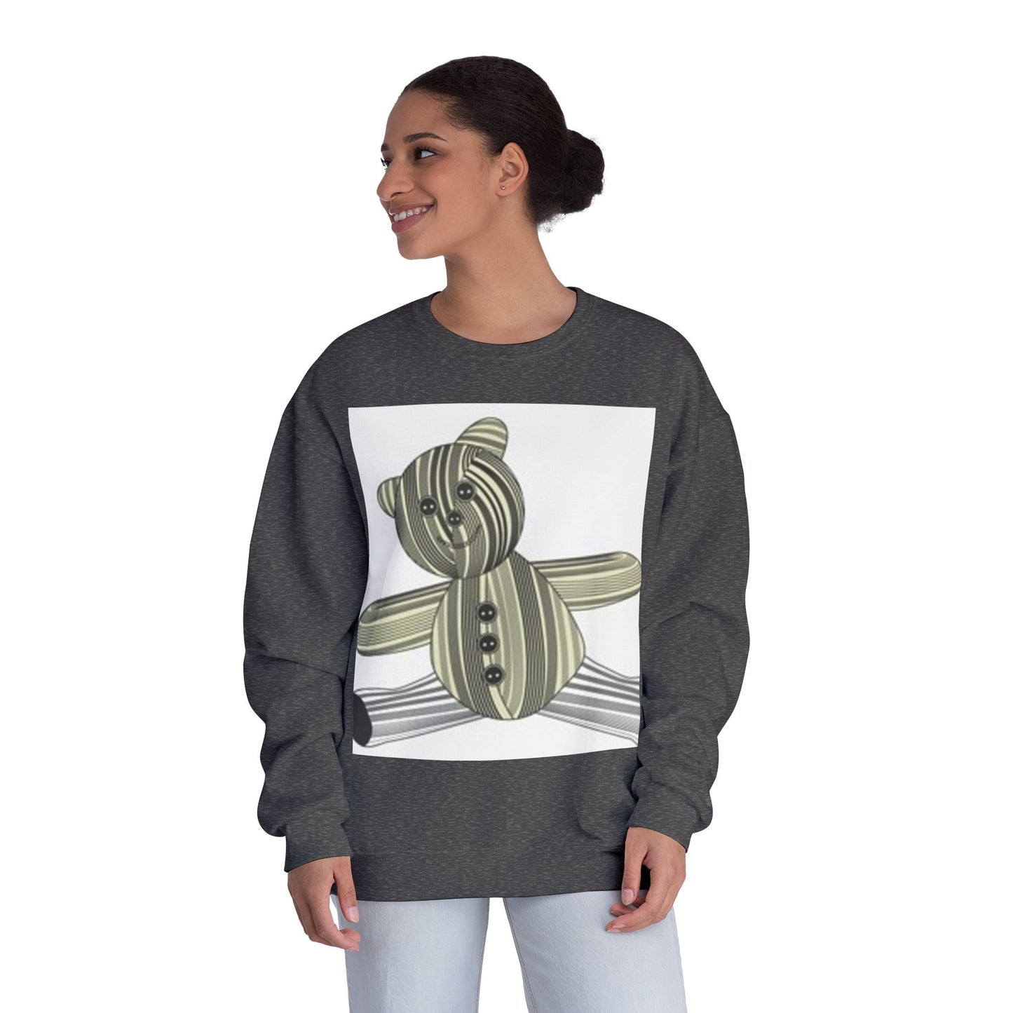 Cozy Teddy Bear Graphic Sweatshirt - Perfect for All Ages