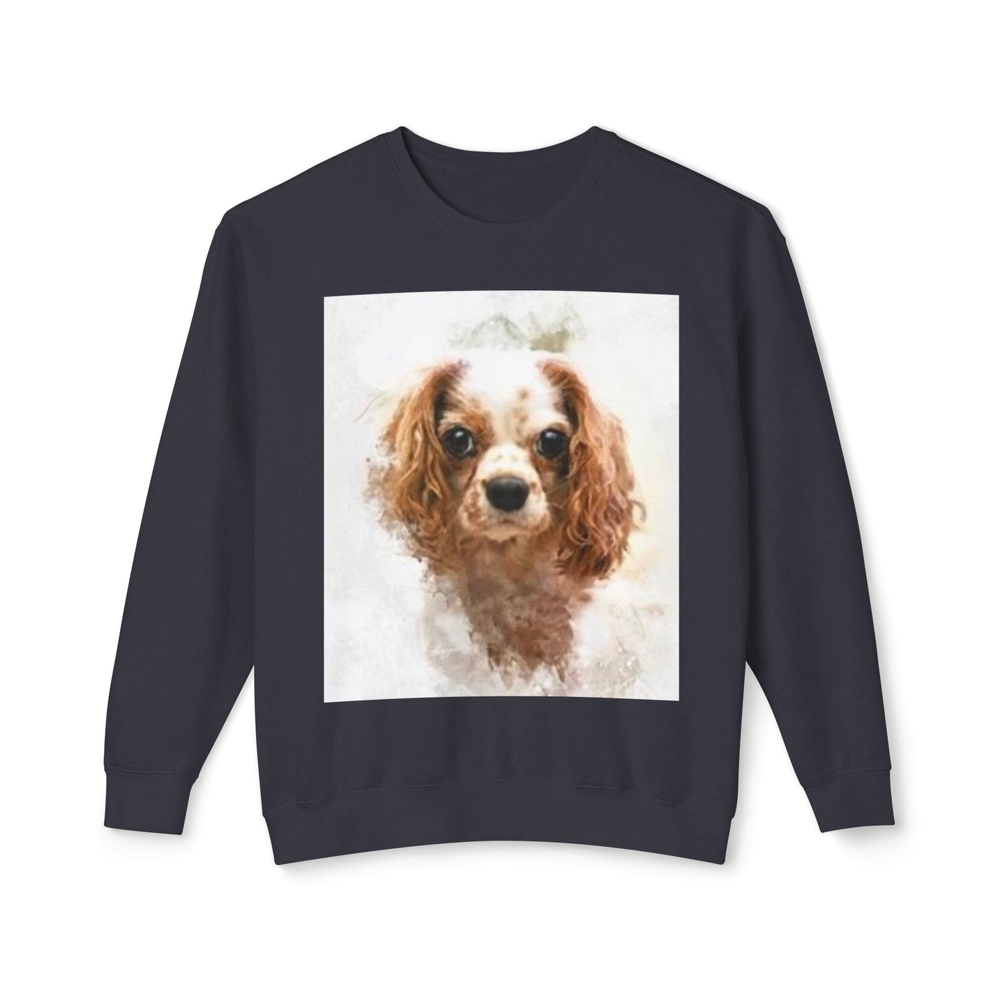 Cute Cavalier King Charles Spaniel Sweatshirt - Unisex Lightweight Crewneck