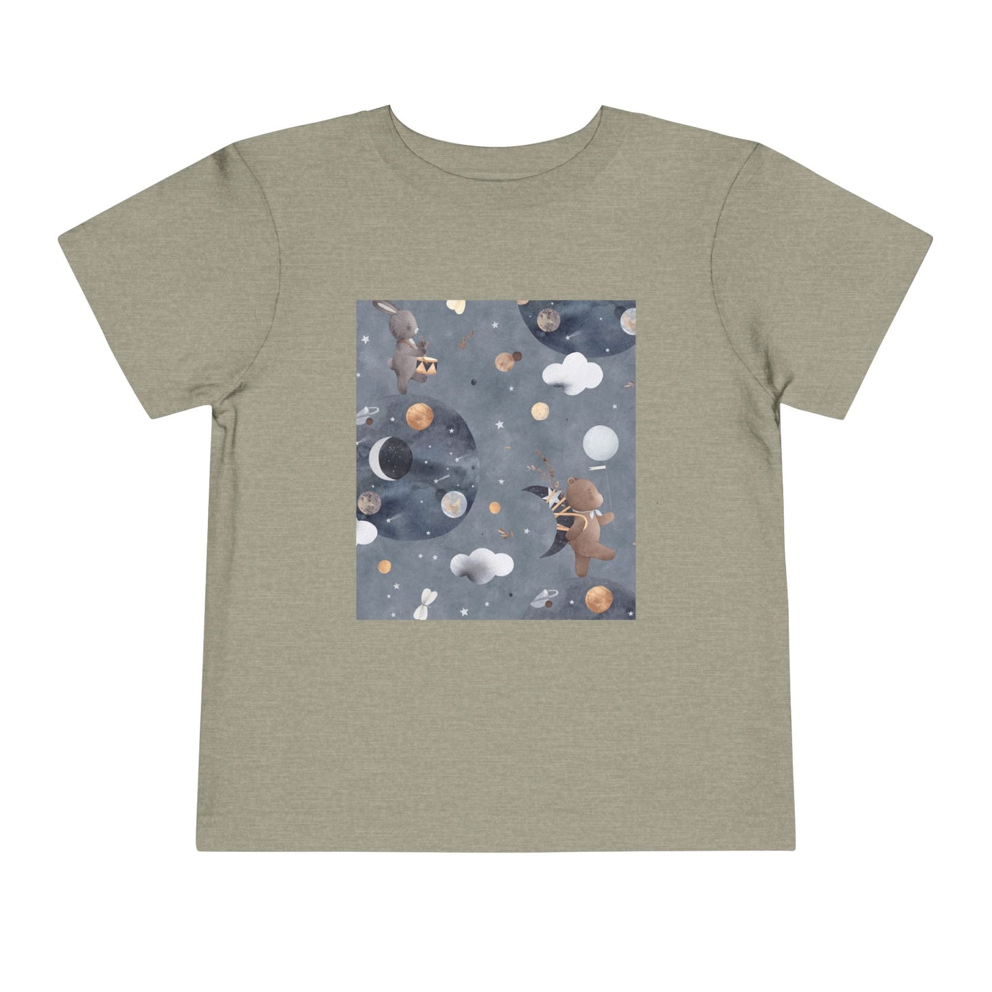 Cosmic Adventure Toddler Tee - Fun Space-Themed Short Sleeve Shirt for Kids