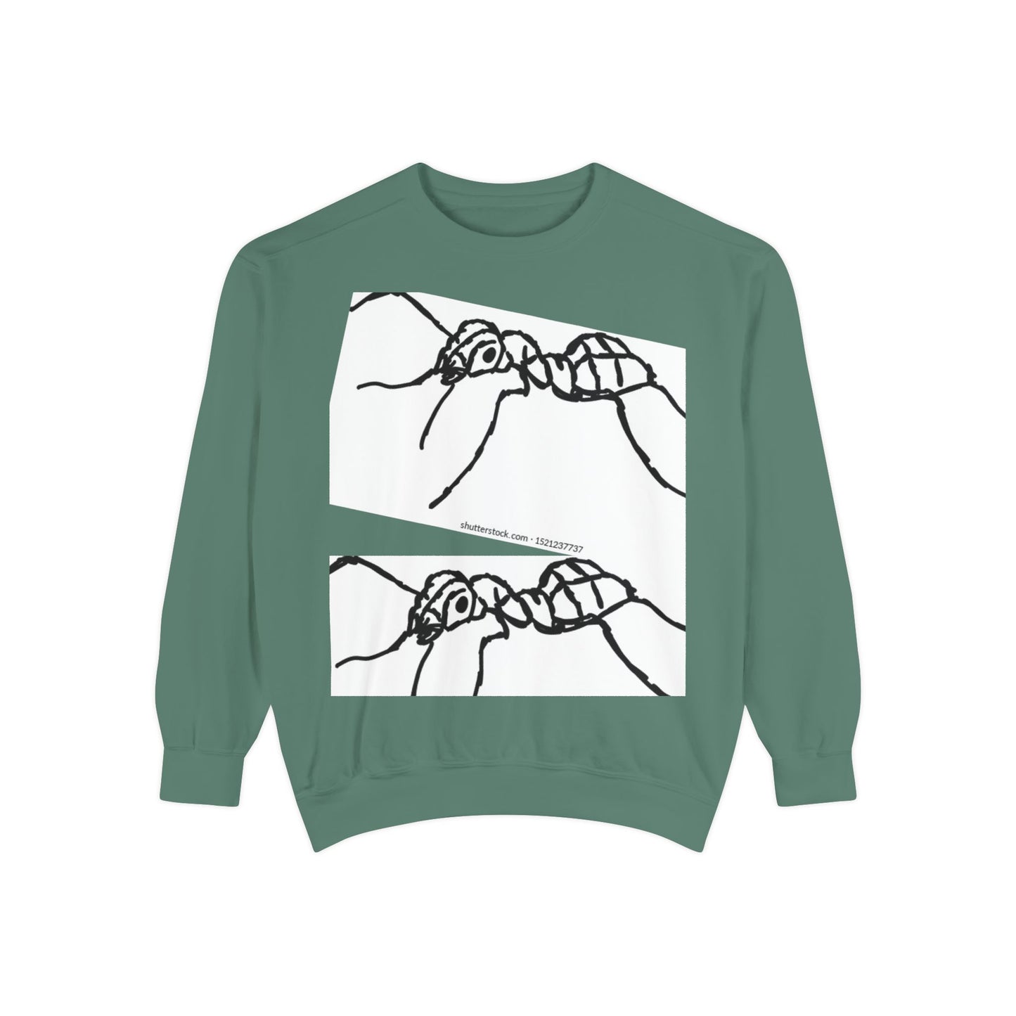 Ant-Inspired Unisex Garment-Dyed Sweatshirt - Unique Nature Lover Gift