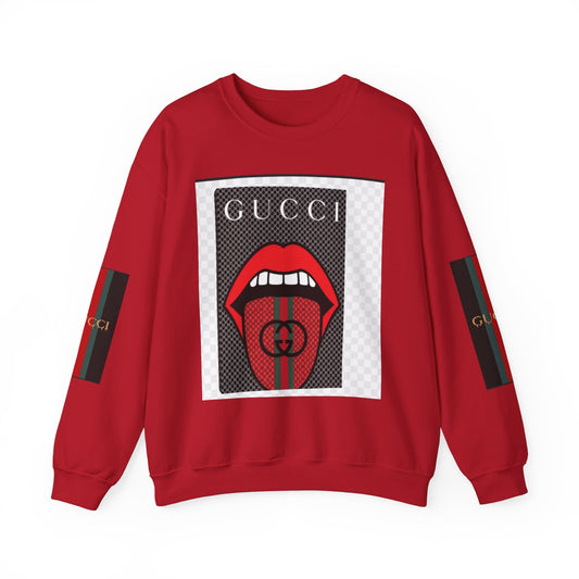 Gucci Inspired Unisex Heavy Blend Crewneck Sweatshirt - Bold Graphic Design