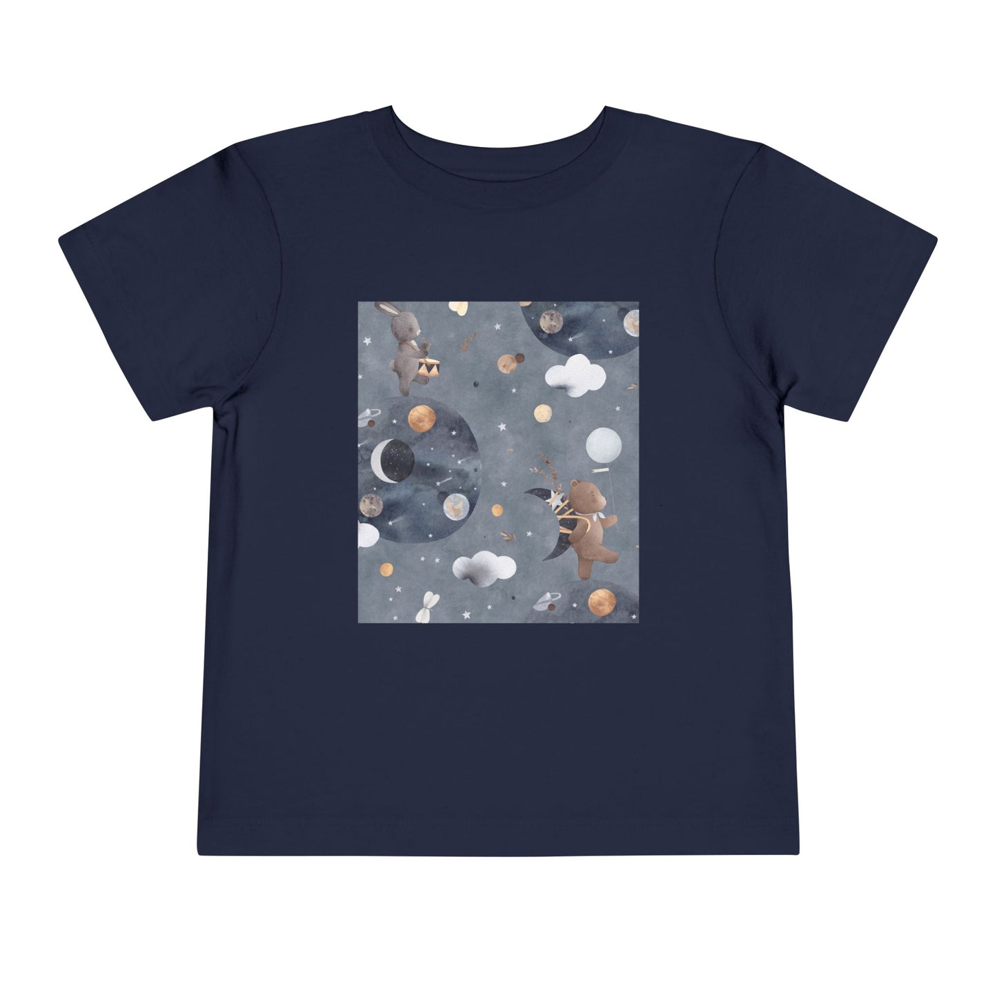 Cosmic Adventure Toddler Tee - Fun Space-Themed Short Sleeve Shirt for Kids