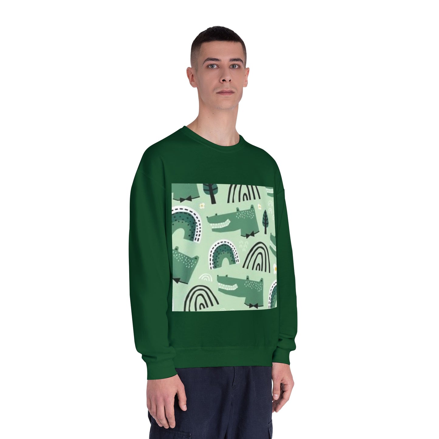 Whimsical Nature Print Unisex Crewneck Sweatshirt - Cozy and Stylish for Life’s Adventures
