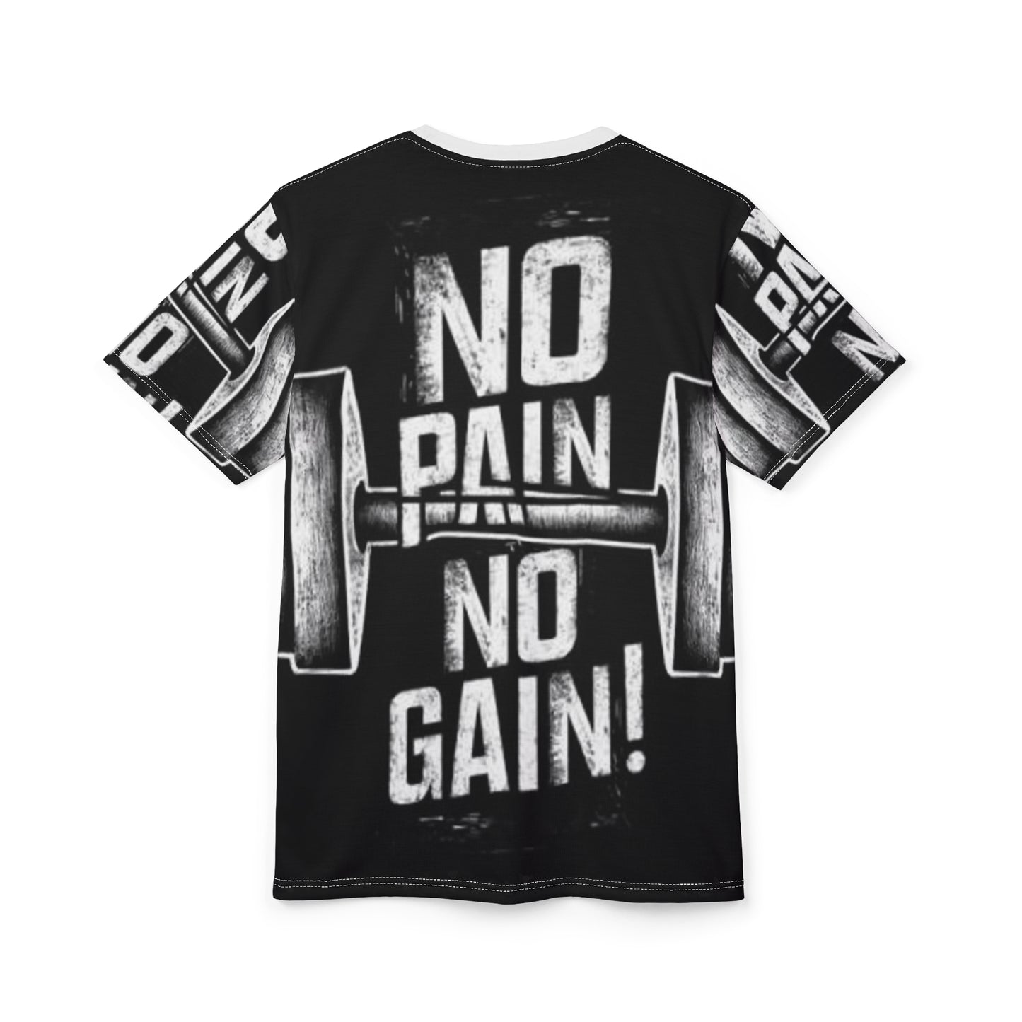 No Pain No Gain Unisex Gym Tee - Motivational Workout Shirt