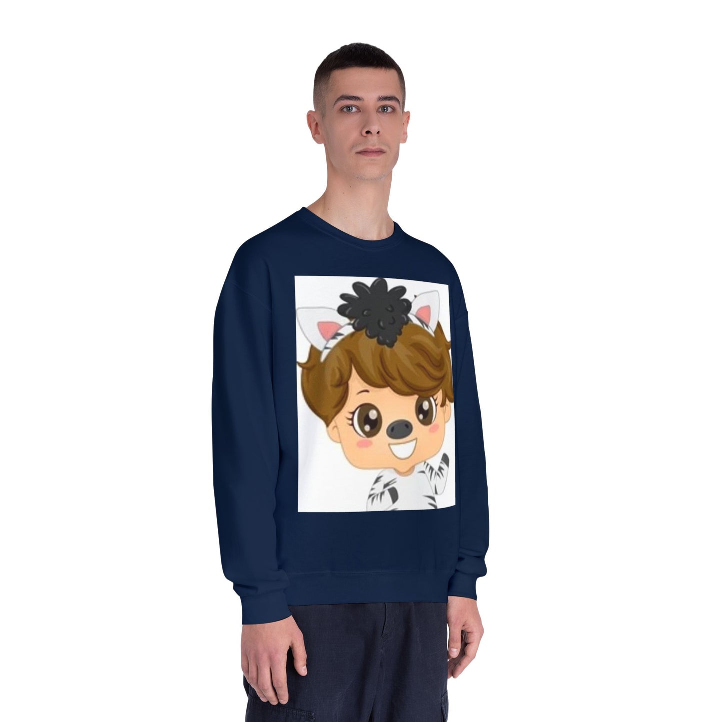 Cute Cartoon Animal Crewneck Sweatshirt for Kids