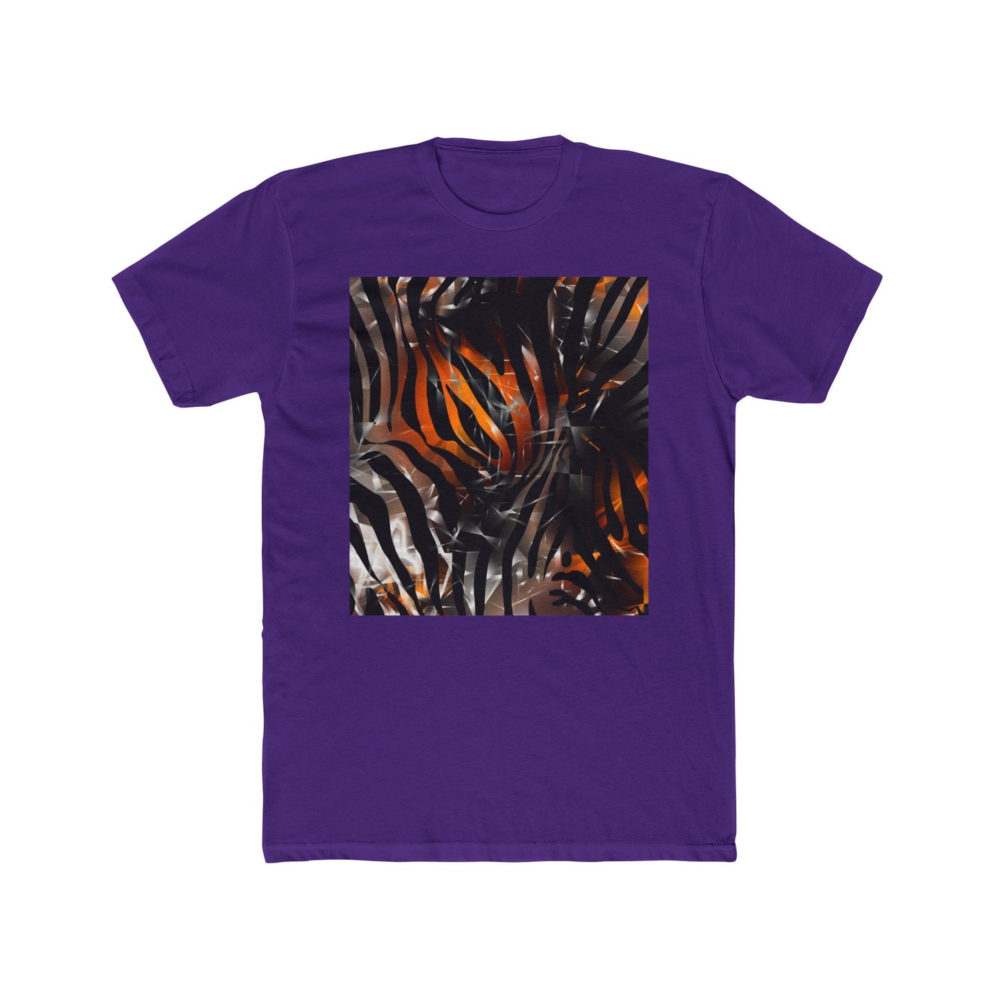 Abstract Jungle Unisex Cotton Crew Tee - Trendy Graphic Shirt for Nature Lovers