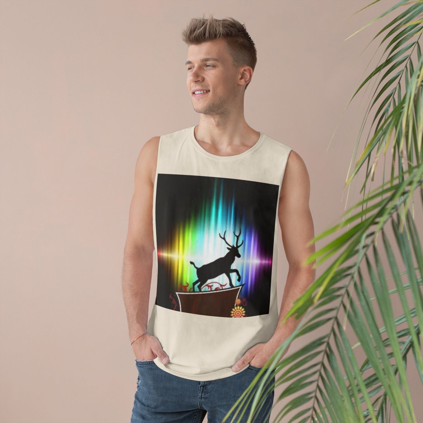 Unisex Artistic Spiderweb & Eagle Tank Top - Unique Graphic Sleeveless Tee for Nature Lovers