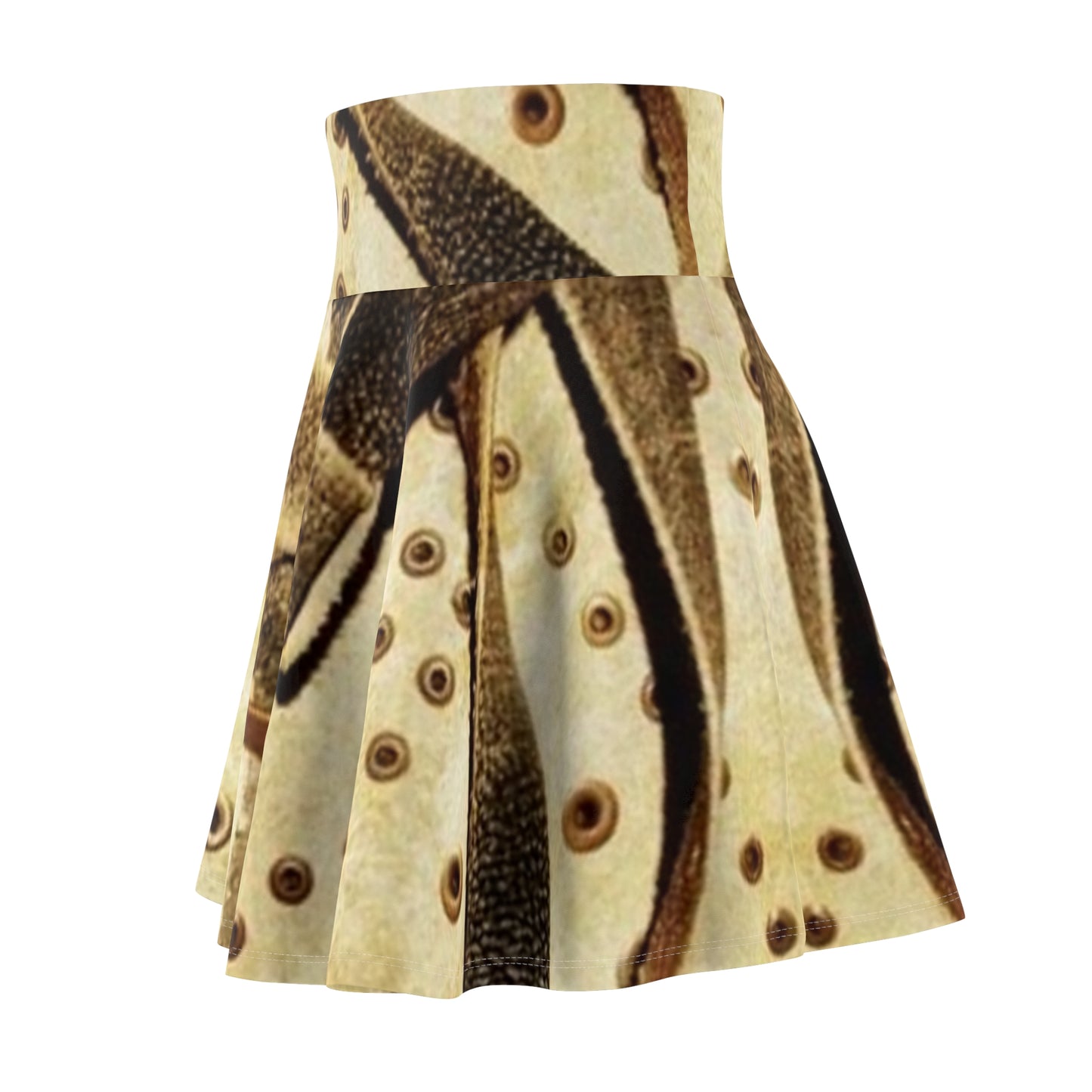 Vintage-Inspired Women's Skater Skirt with Unique Pattern