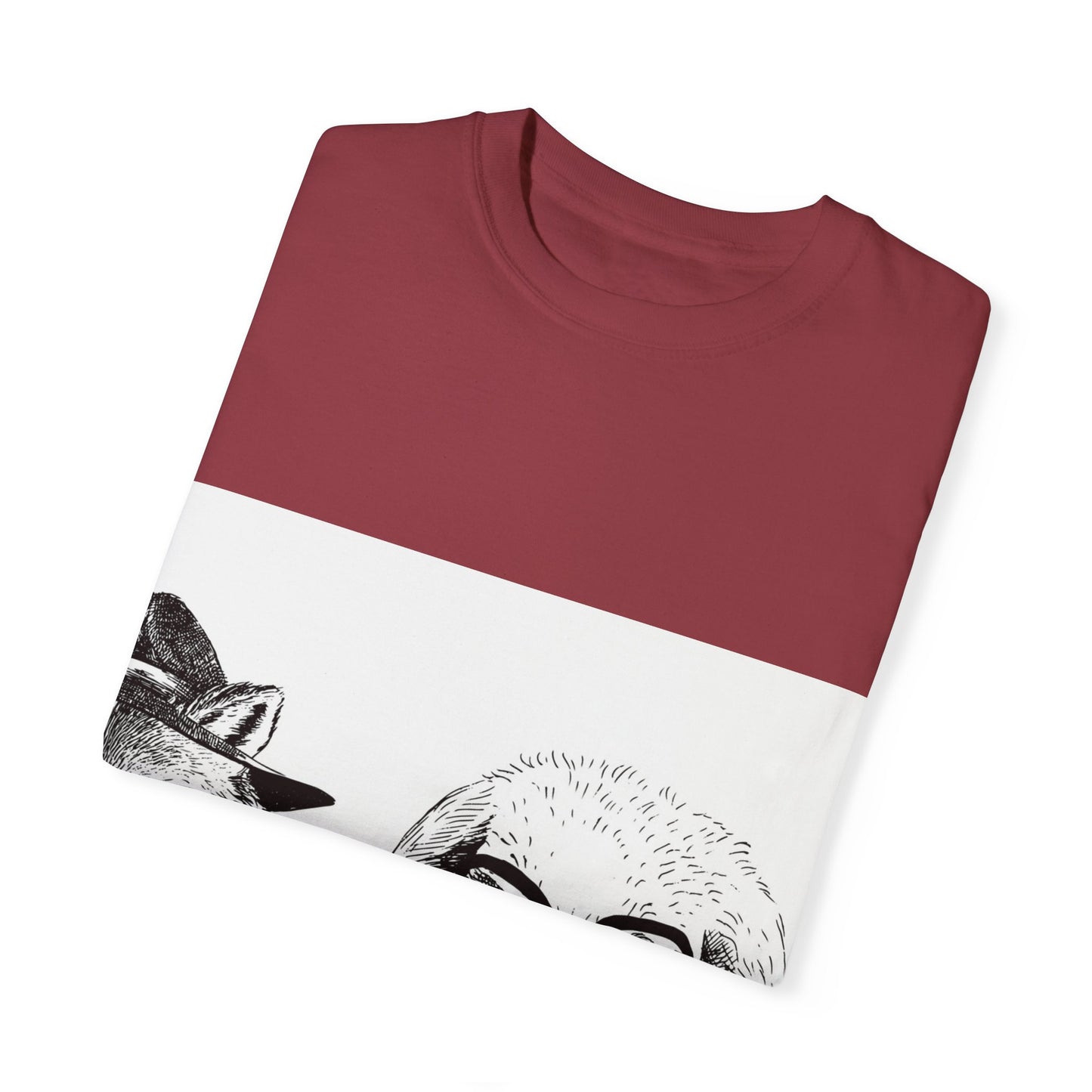 Whimsical Animals Graphic T-Shirt - Cool Fox & Panda Design