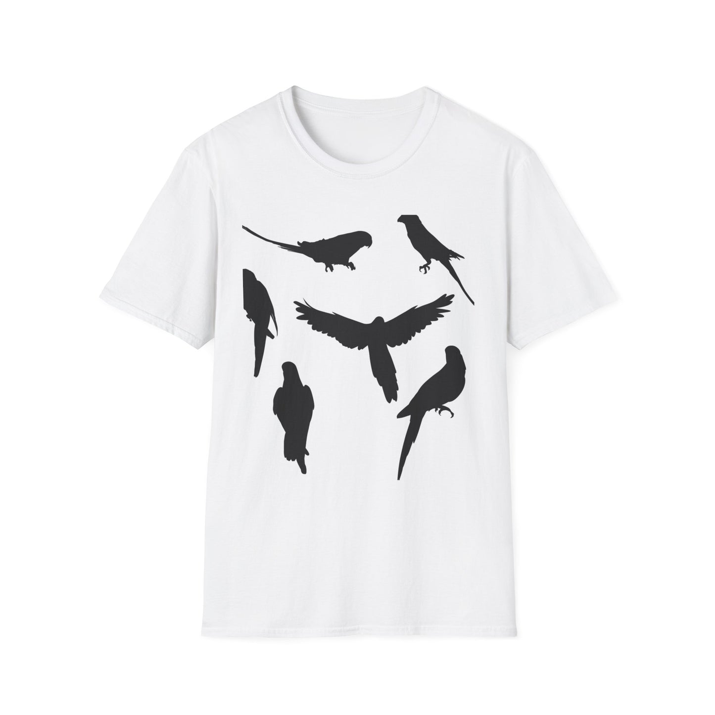 Minimalist Bird Silhouette Unisex Softstyle T-Shirt