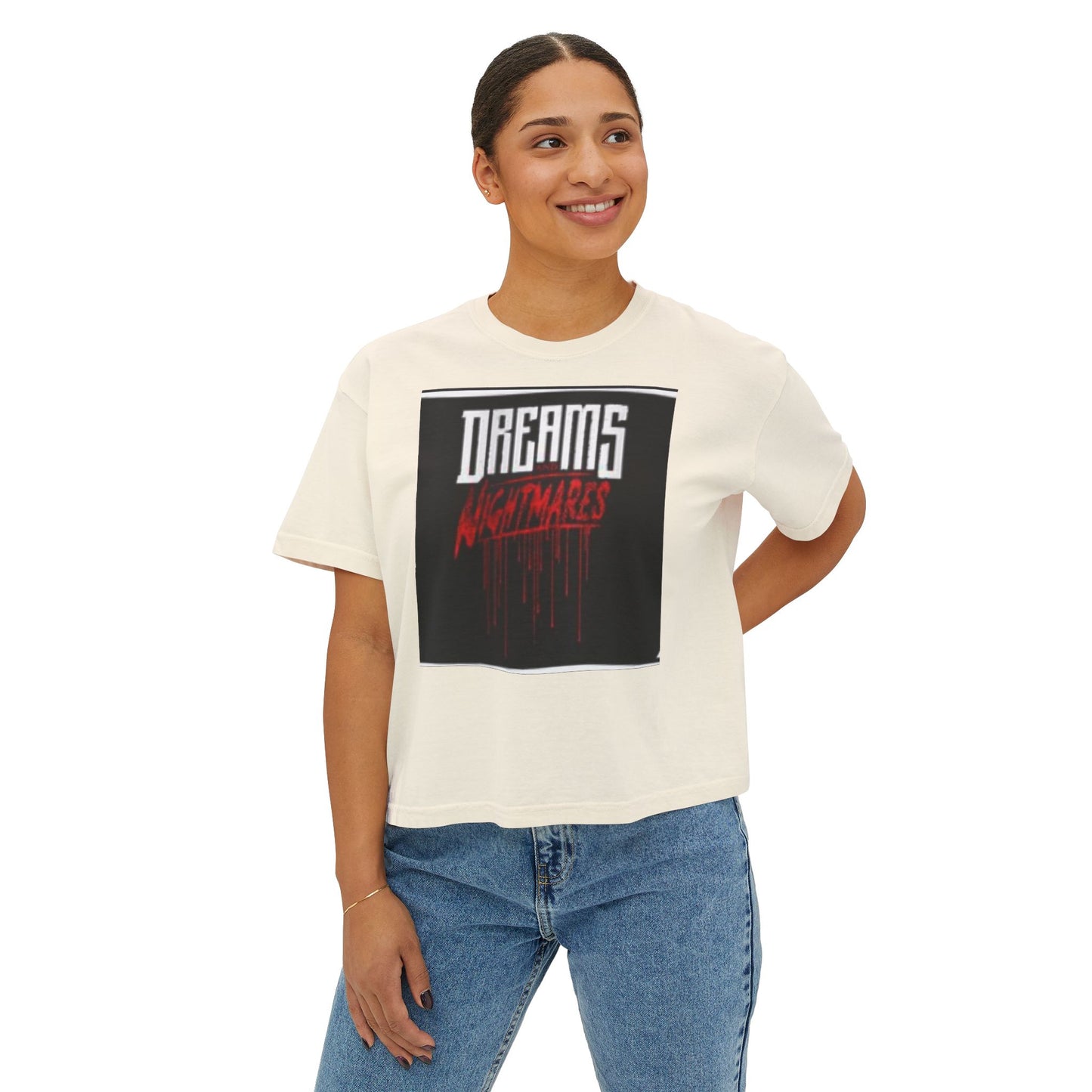 Women's Boxy Tee - Fun Animal Print for Casual Days