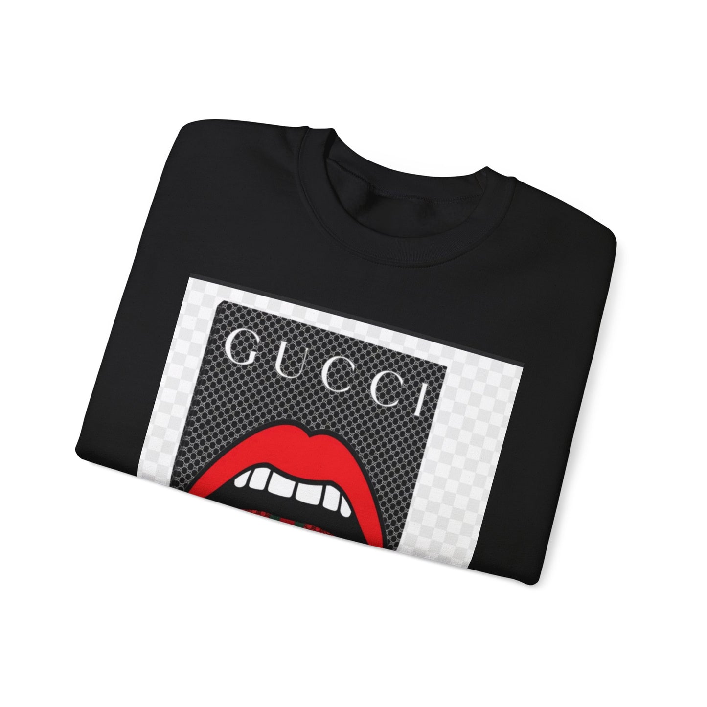 Gucci Inspired Unisex Heavy Blend Crewneck Sweatshirt - Bold Graphic Design
