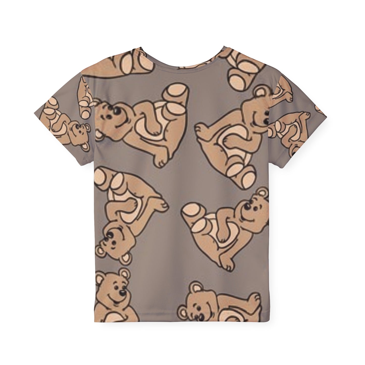 Cute Bear Kids Sports Jersey - Fun and Playful Tee for Active Little Ones