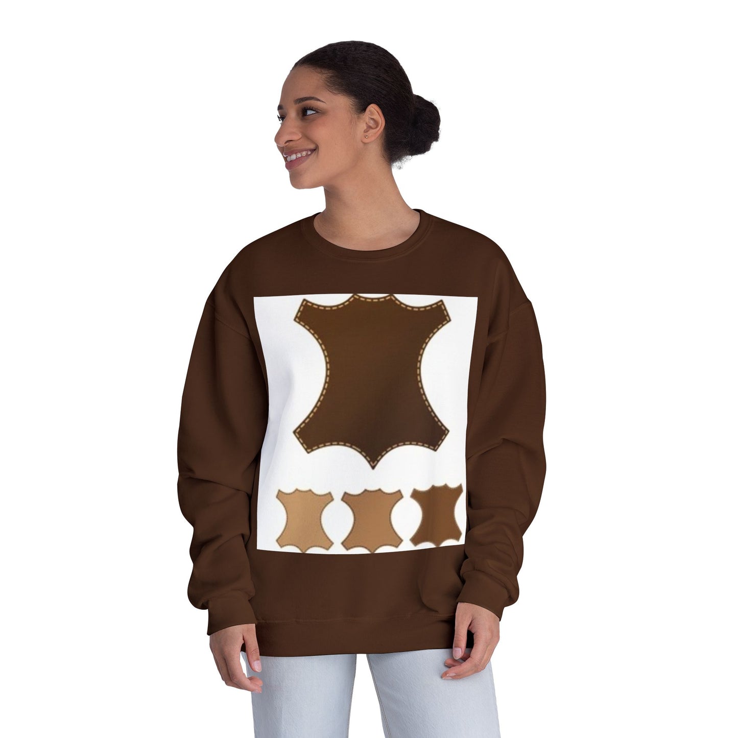 Artisan Leather Pattern Unisex Crewneck Sweatshirt