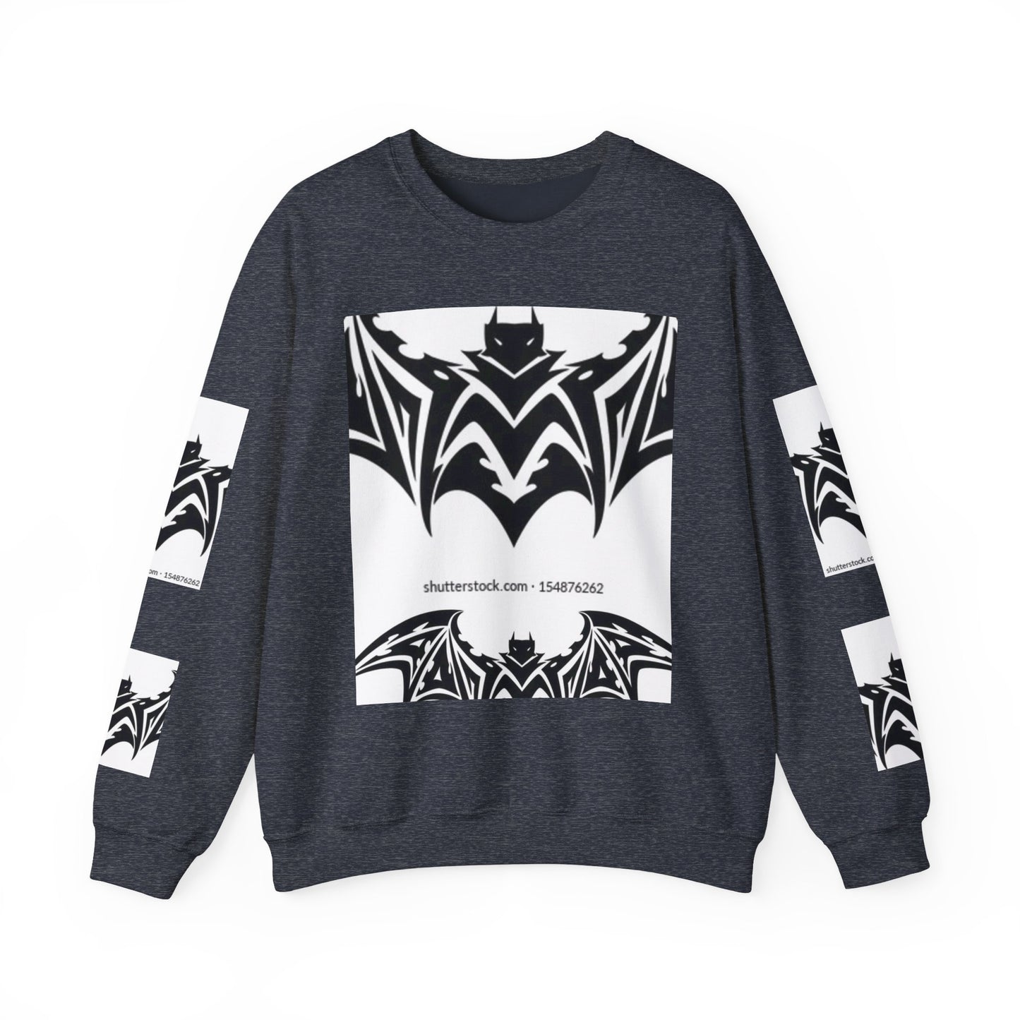 Gothic Bat Sweatshirt - Unisex Crewneck for Halloween & Casual Wear