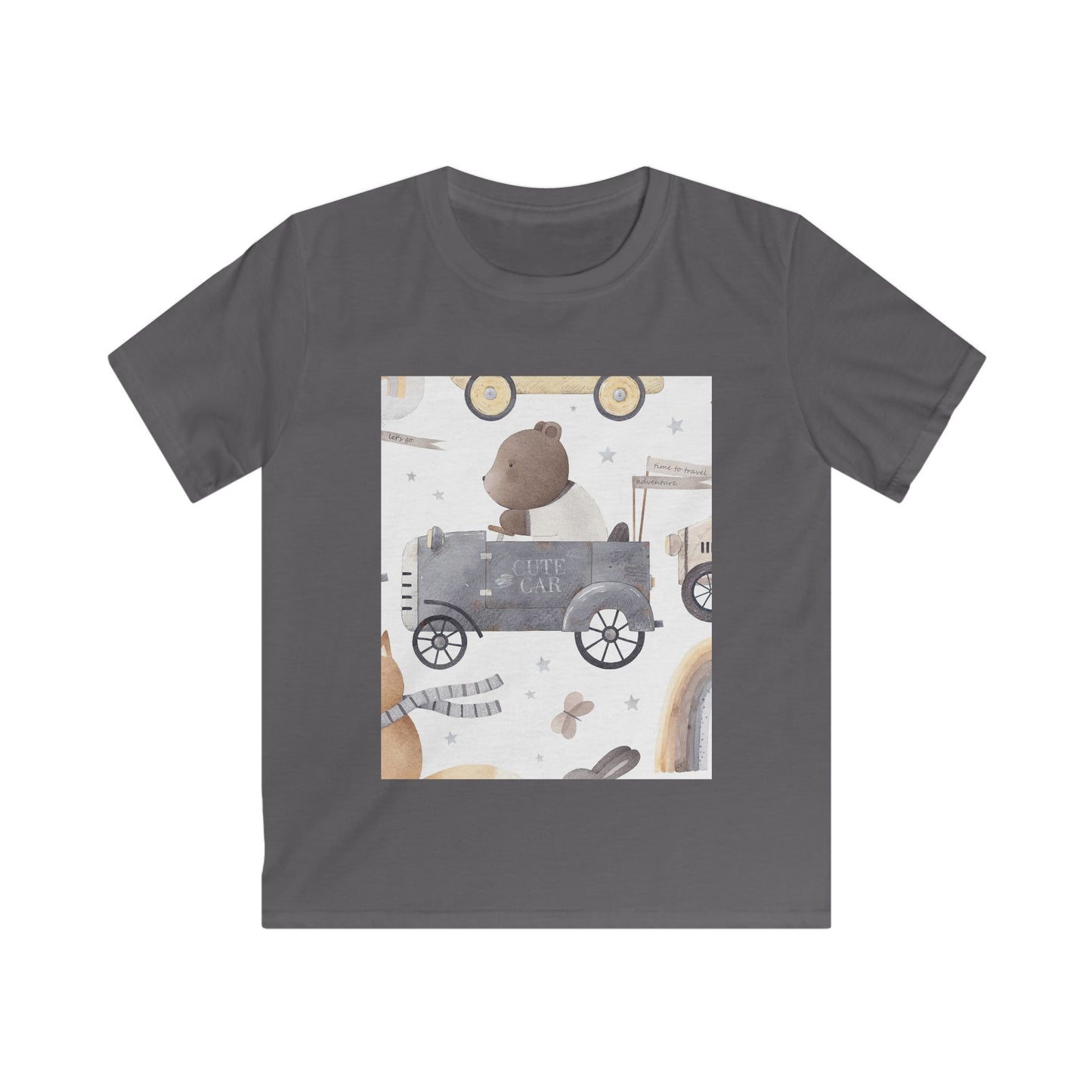 Cute Bear Adventure Kids Tee - Perfect for Playtime and Gifts