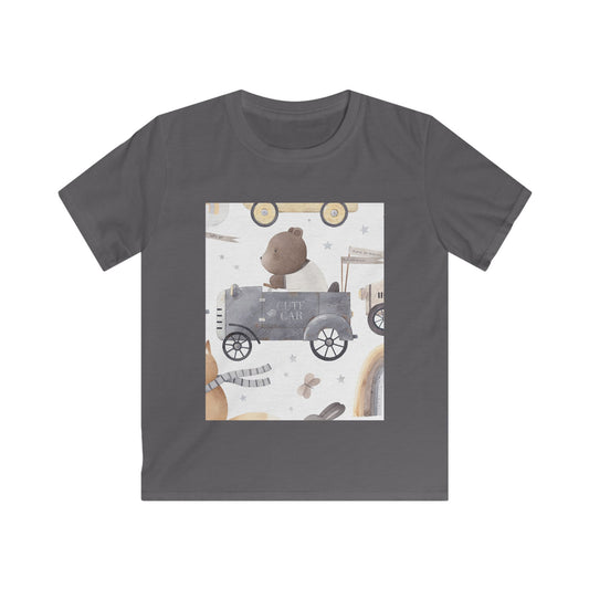 Cute Bear Adventure Kids Tee - Perfect for Playtime and Gifts