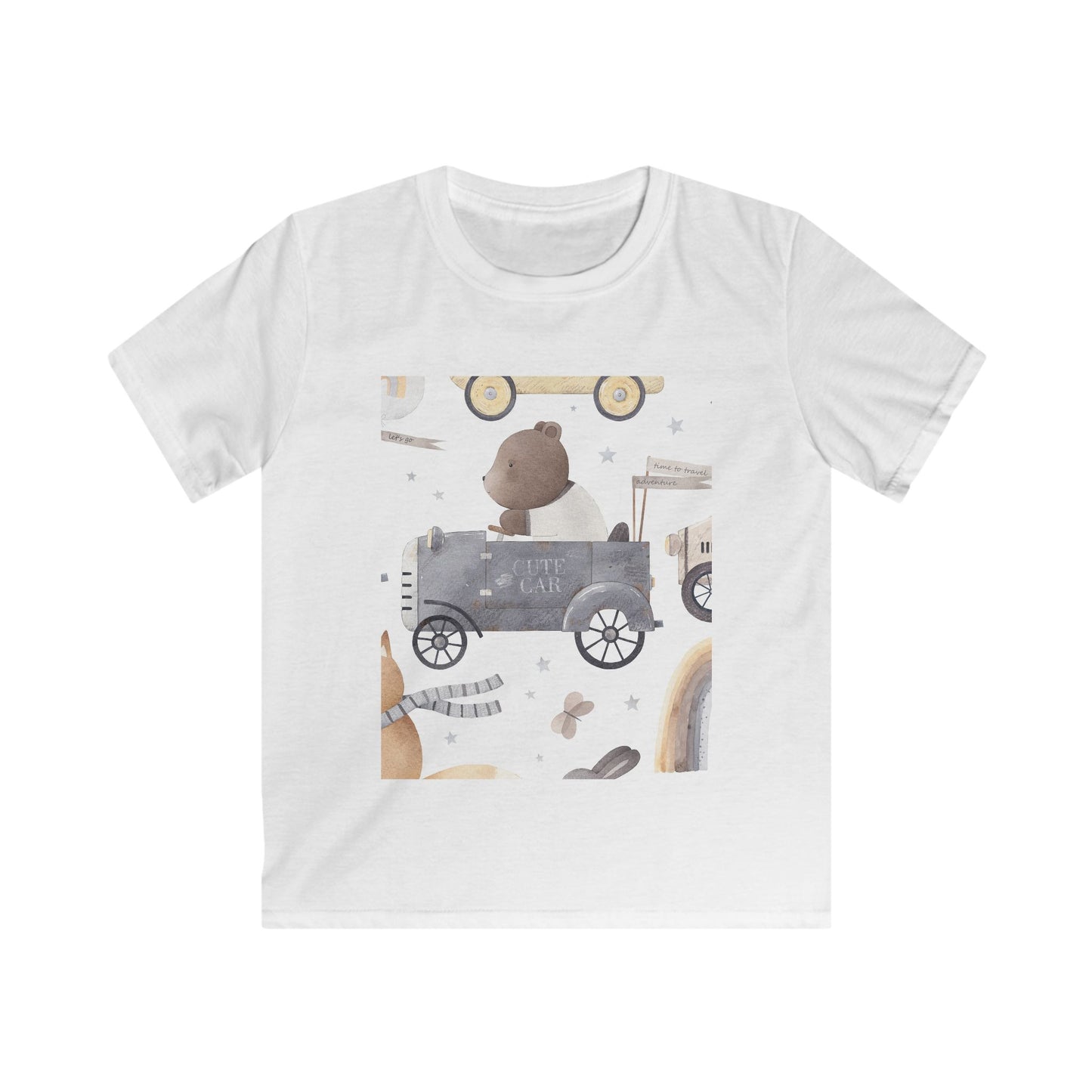 Cute Bear Adventure Kids Tee - Perfect for Playtime and Gifts