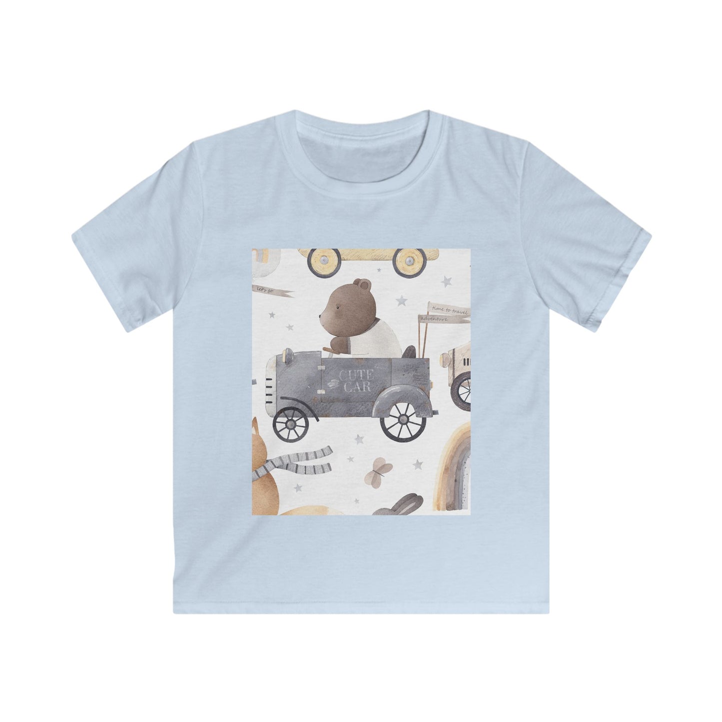 Cute Bear Adventure Kids Tee - Perfect for Playtime and Gifts