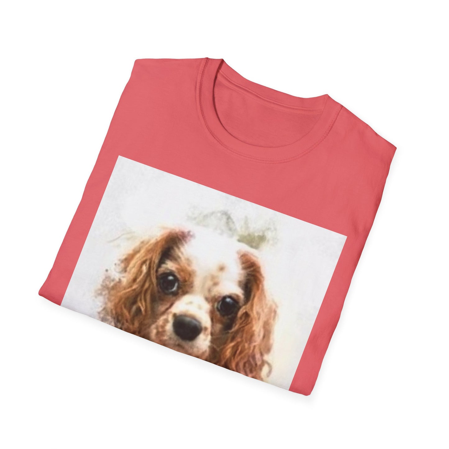 Playful Rabbit Design Unisex Softstyle T-Shirt - Perfect for Spring Celebrations